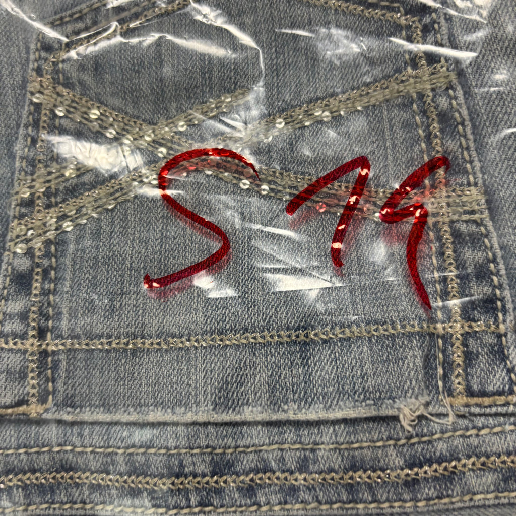 Süße Y2K Vintage women Jeans lowwaist Bootcut 00s 90s style M (S14)