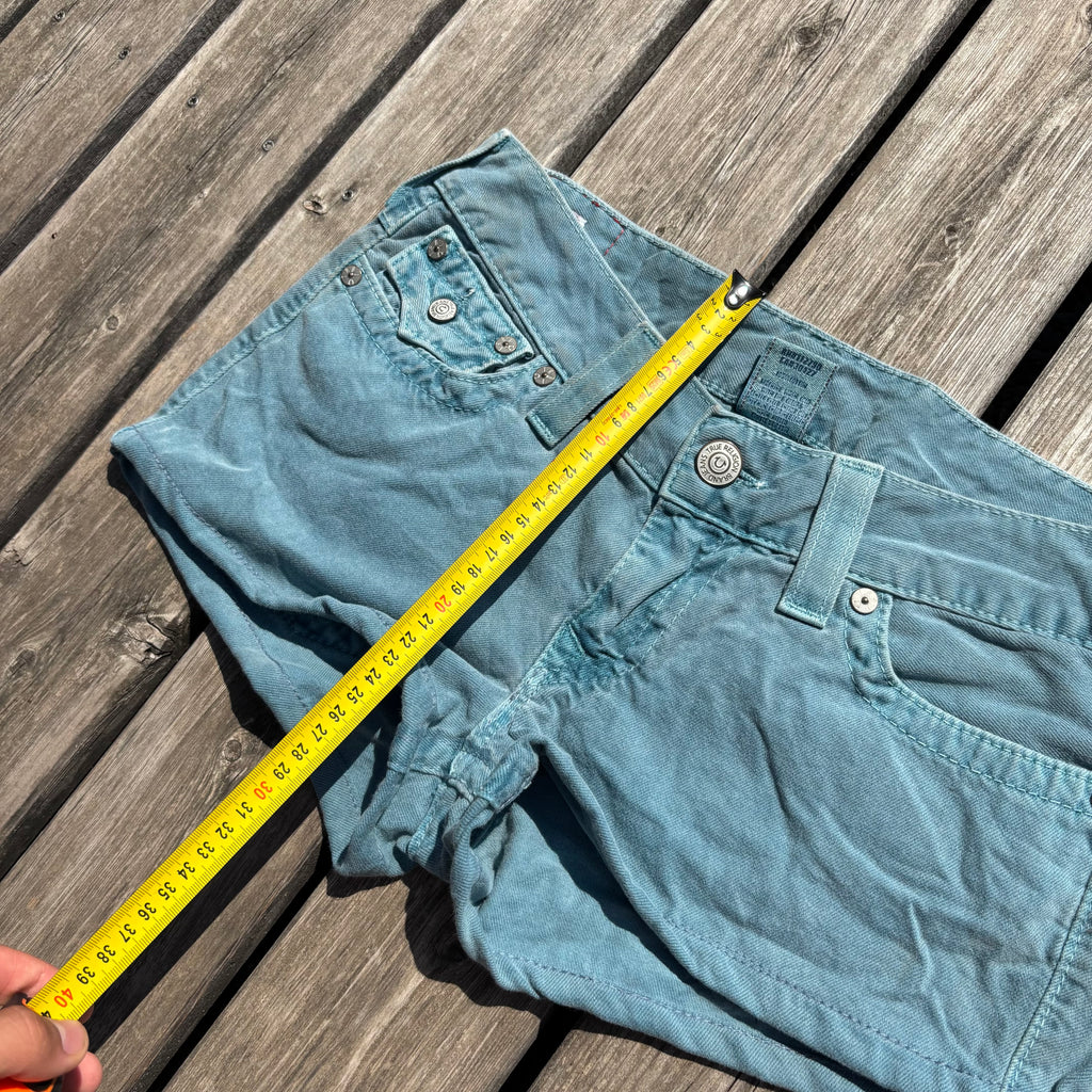 Süße True Religion Shorts/ Hotpants für Frauen /90s 00s streetwear vintage baddie (M-L) S110
