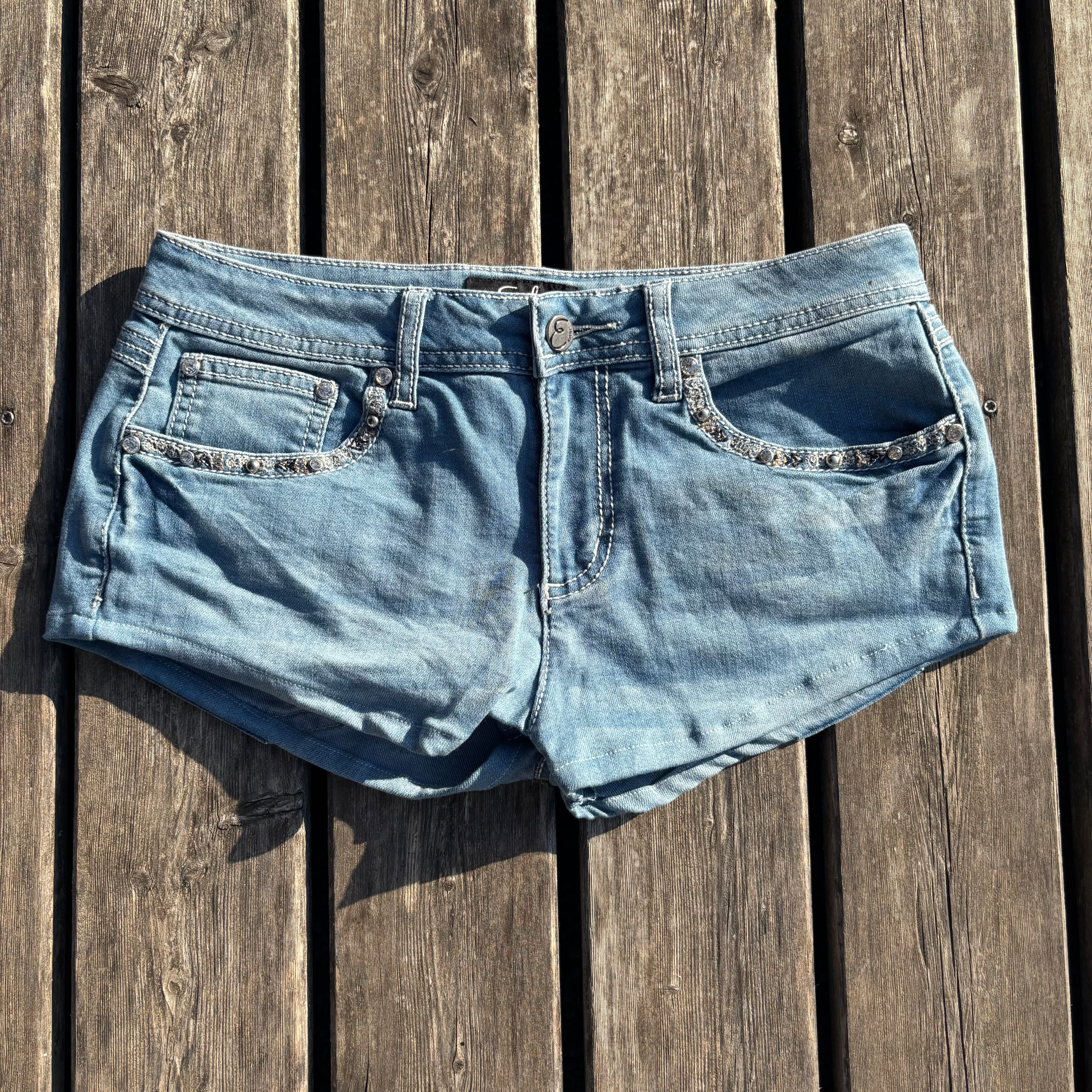 Süße Y2K Shorts Hotpants für Frauen /00s 90s vintage baddie (S) S50