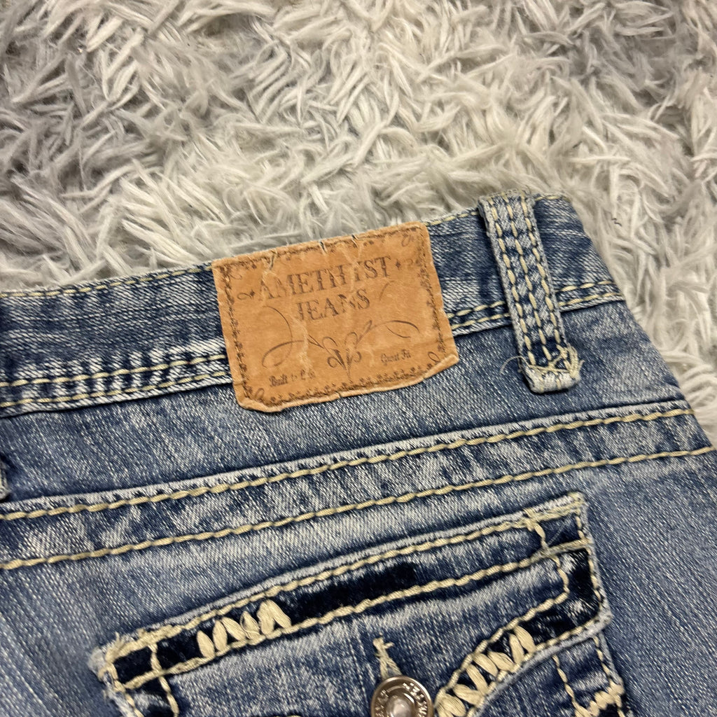 Y2K Lowwaist Bootcut Jeans mit Backprint /women 00s 90s vintage baddie (S) S27