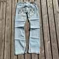 Süße Y2K Lowwaist Bootcut Jeans mit tollen Backprint /women 00s 90s vintage baddie (S-M) S59