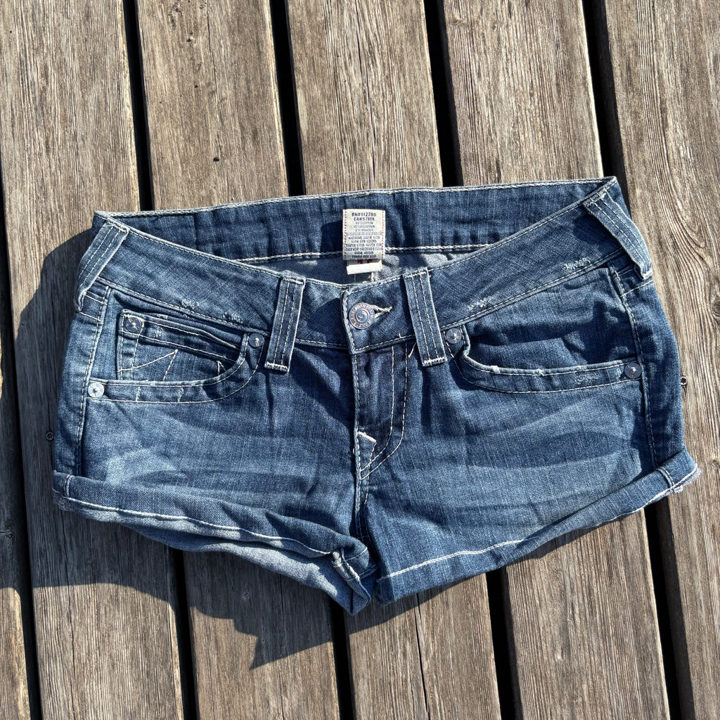 True Religion Shorts / Hotpants women 00s 90s vintage baddie S55 (L)