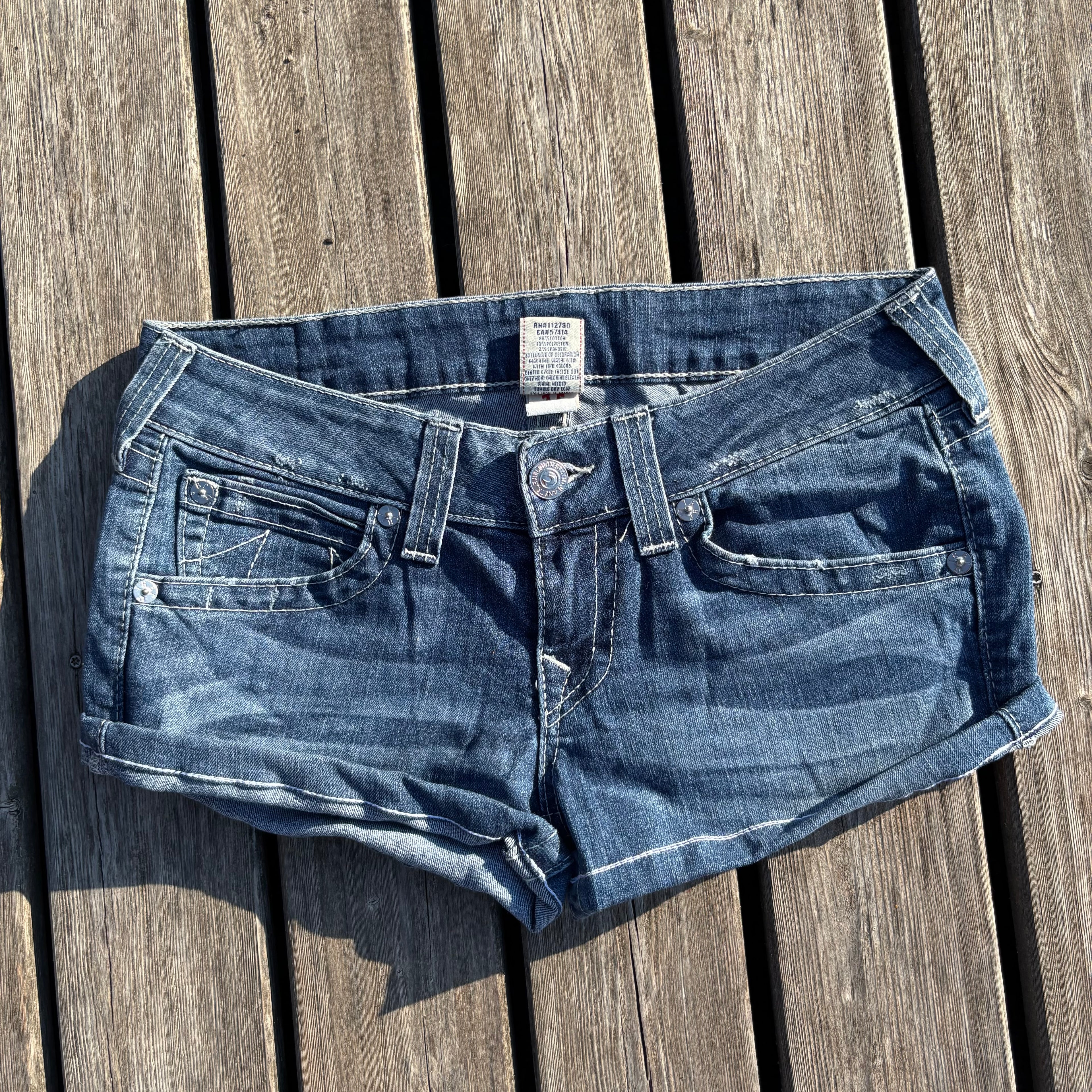 True Religion Shorts / Hotpants women 00s 90s vintage baddie S55 (L)
