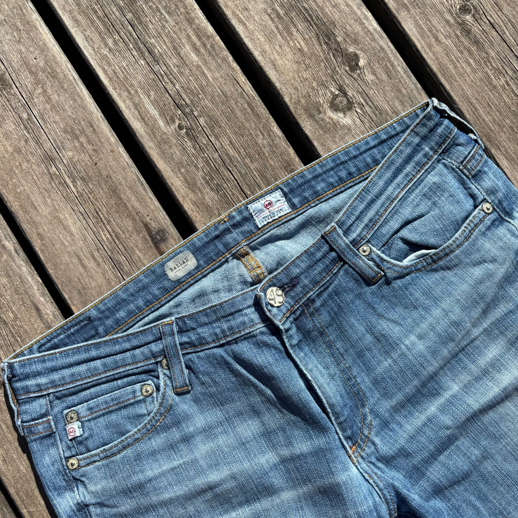 Süße Y2K Lowwaist Bootcut Jeans mit Backprint /women 00s 90s vintage baddie (L-XL) S42