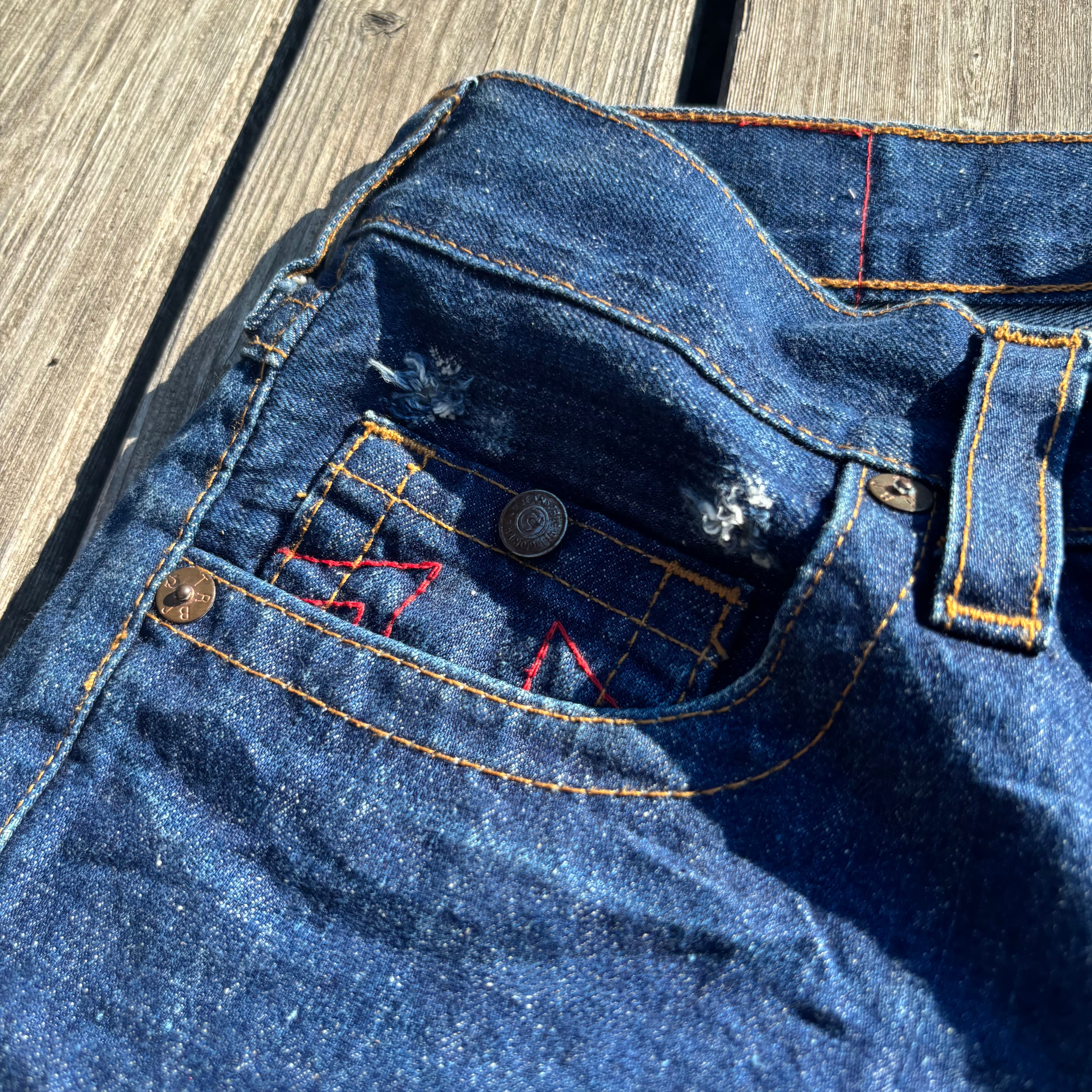Süße True Religion Shorts / Hotpants für Frauen /M 00s 90s vintage baddie S75