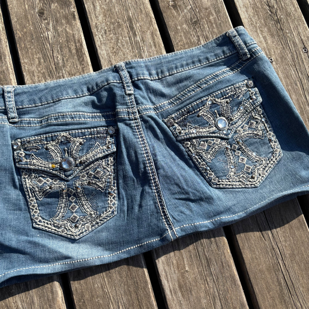 Süßer Y2K Rock mit Backprint für den Sommer /90s 00s vintage baddie XL S80