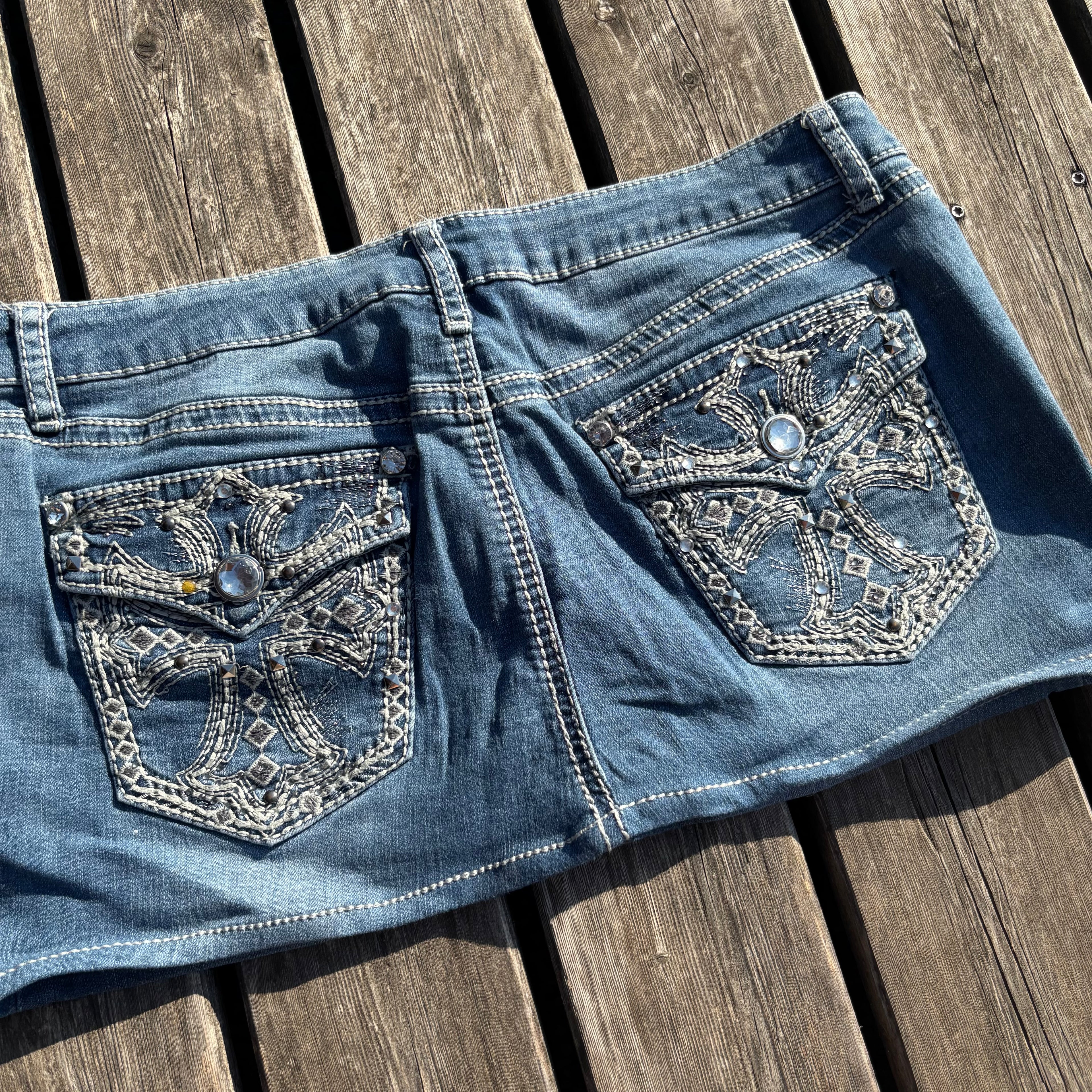 Süßer Y2K Rock mit Backprint für den Sommer /90s 00s vintage baddie XL S80
