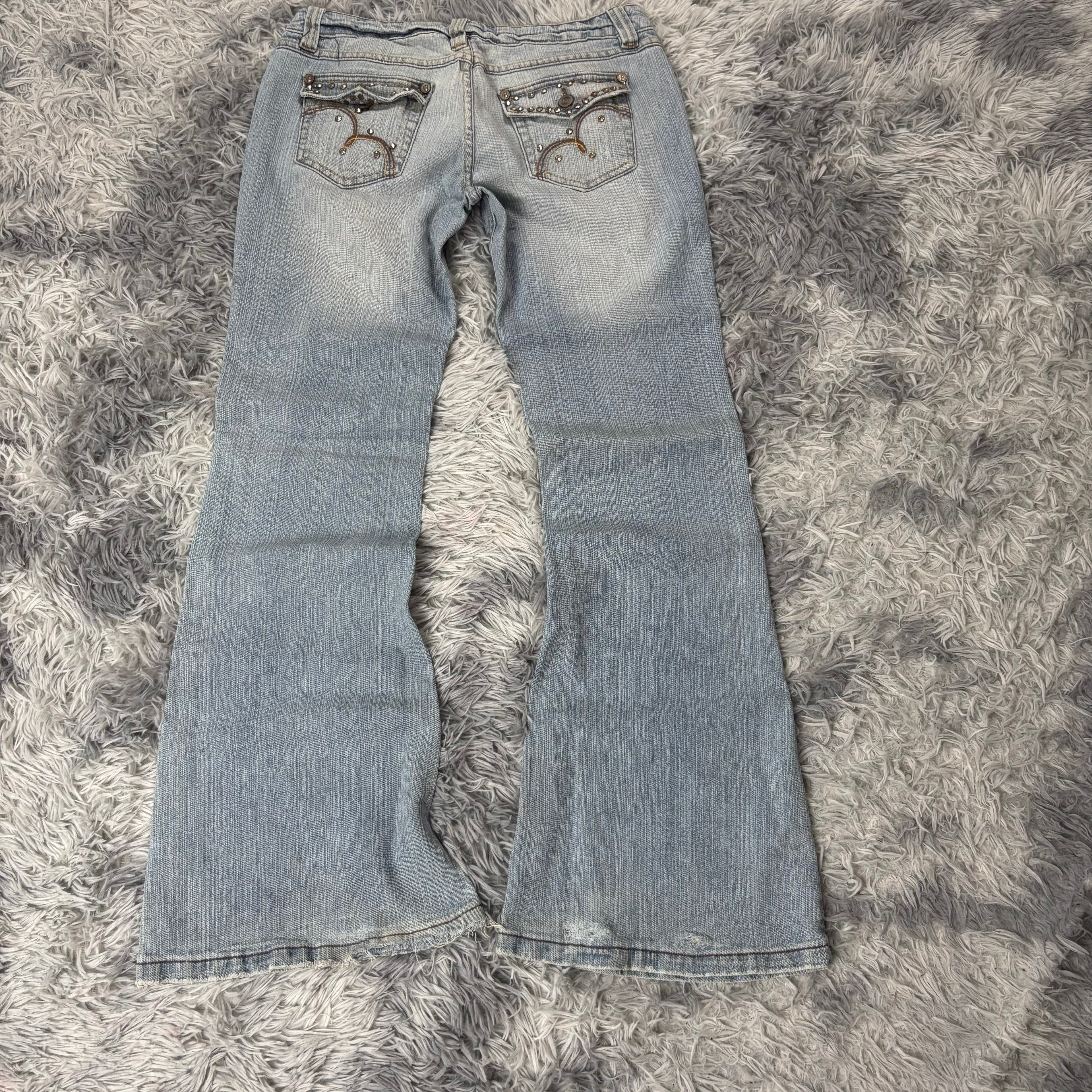 Süße Y2K Vintage Bootcut Lowwaist Jeans /streetwear women 00s 90s S13 (M)