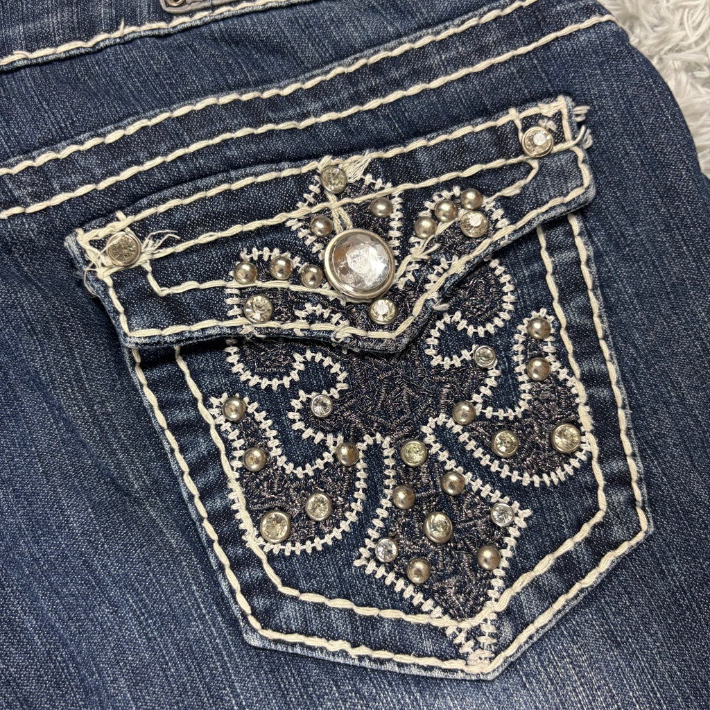 Y2K Lowwaist Bootcut Jeans mit Backprint /women 00s 90s vintage baddie (L-XL) S26