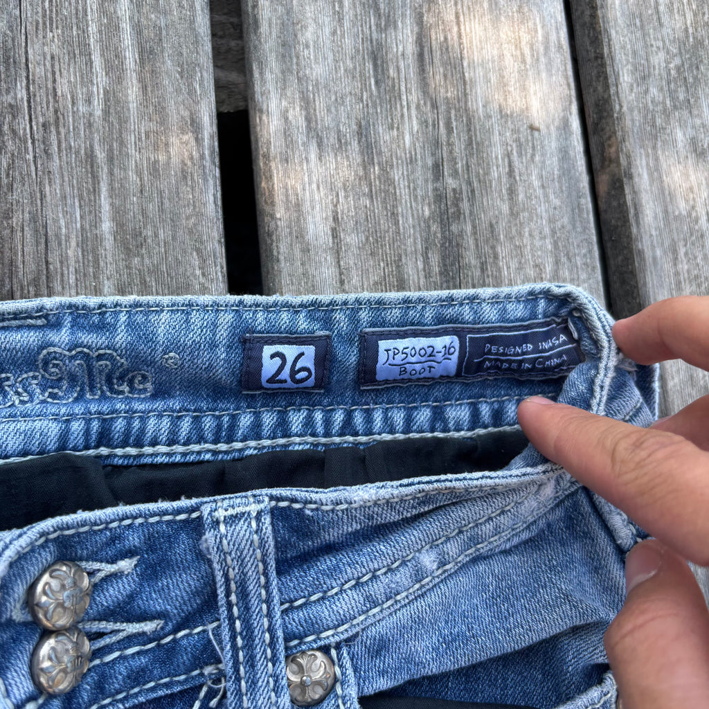Süße Miss Me Jeans für Frauen / Lowwaist Bootcut streetwear women 00s 90s vintage baddie S92 XXS-XS