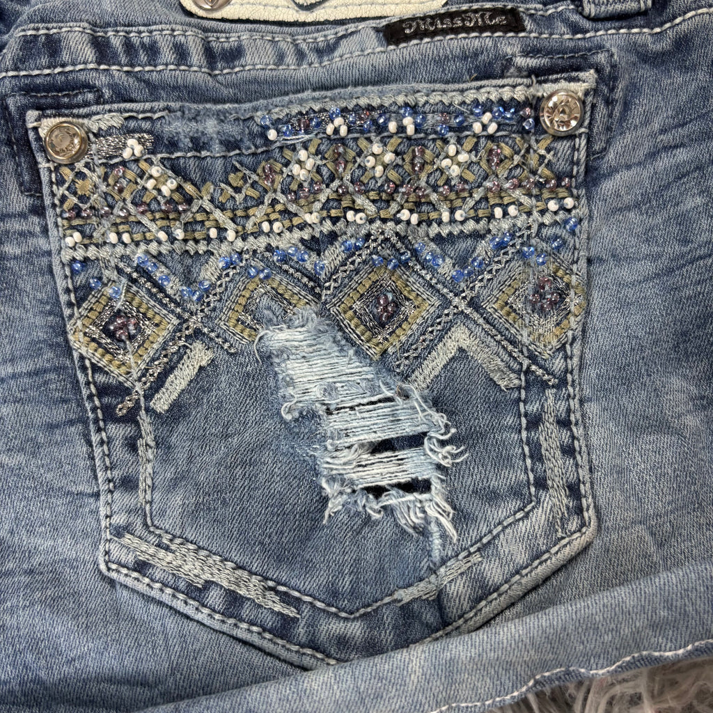 AA/ Süße Miss Me Shorts hotpants mit backprint /women y2k 90s 00s baddie (L) / S29
