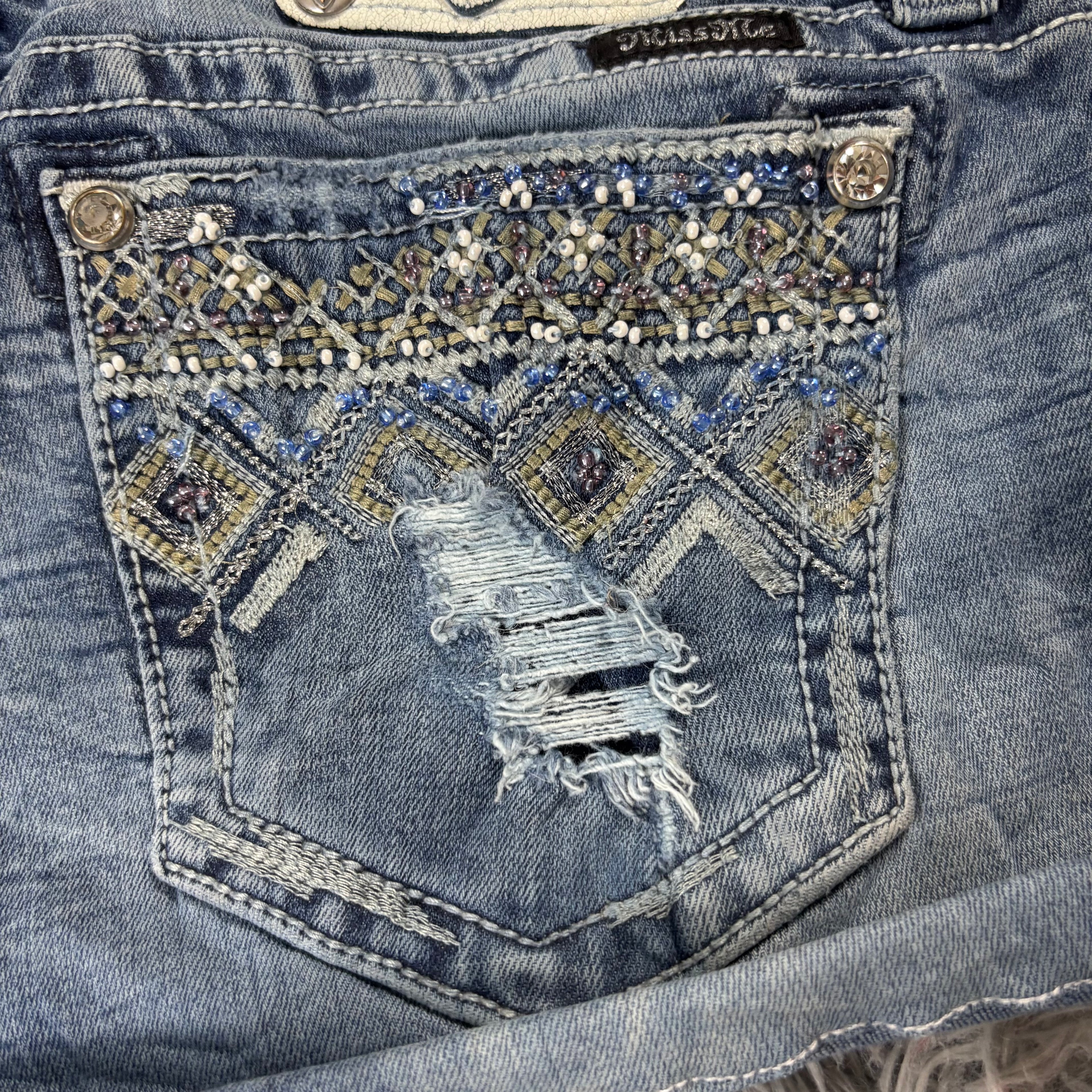 AA/ Süße Miss Me Shorts hotpants mit backprint /women y2k 90s 00s baddie (L) / S29