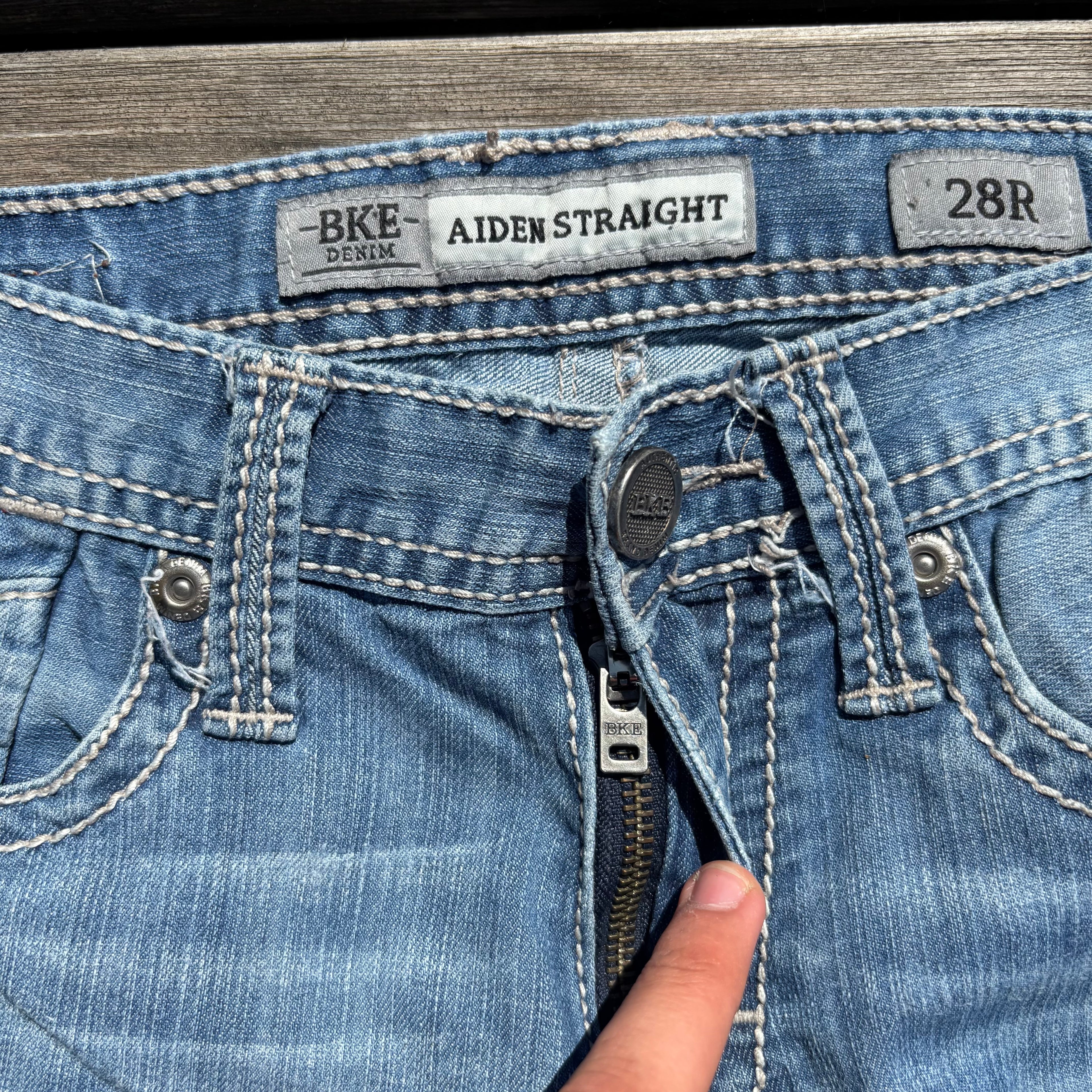 Süße Y2K Lowwaist Bootcut Jeans mit tollen Backprint /women 00s 90s vintage baddie S94 XS-S