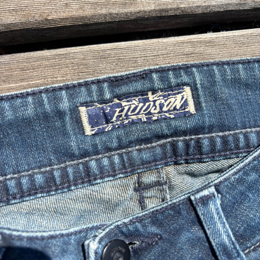 Süße Y2K Lowwaist Bootcut Jeans mit tollen Backprint /women 00s 90s vintage baddie (XXS) S102