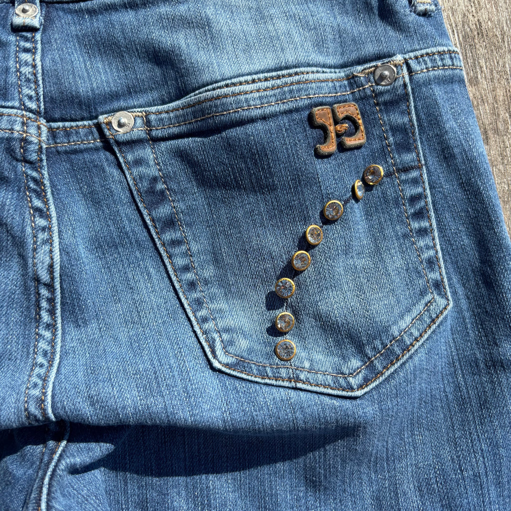 Süße Y2K Jeans mit backprint /streetwear women 00s 90s vintage baddie (XS-S) S41