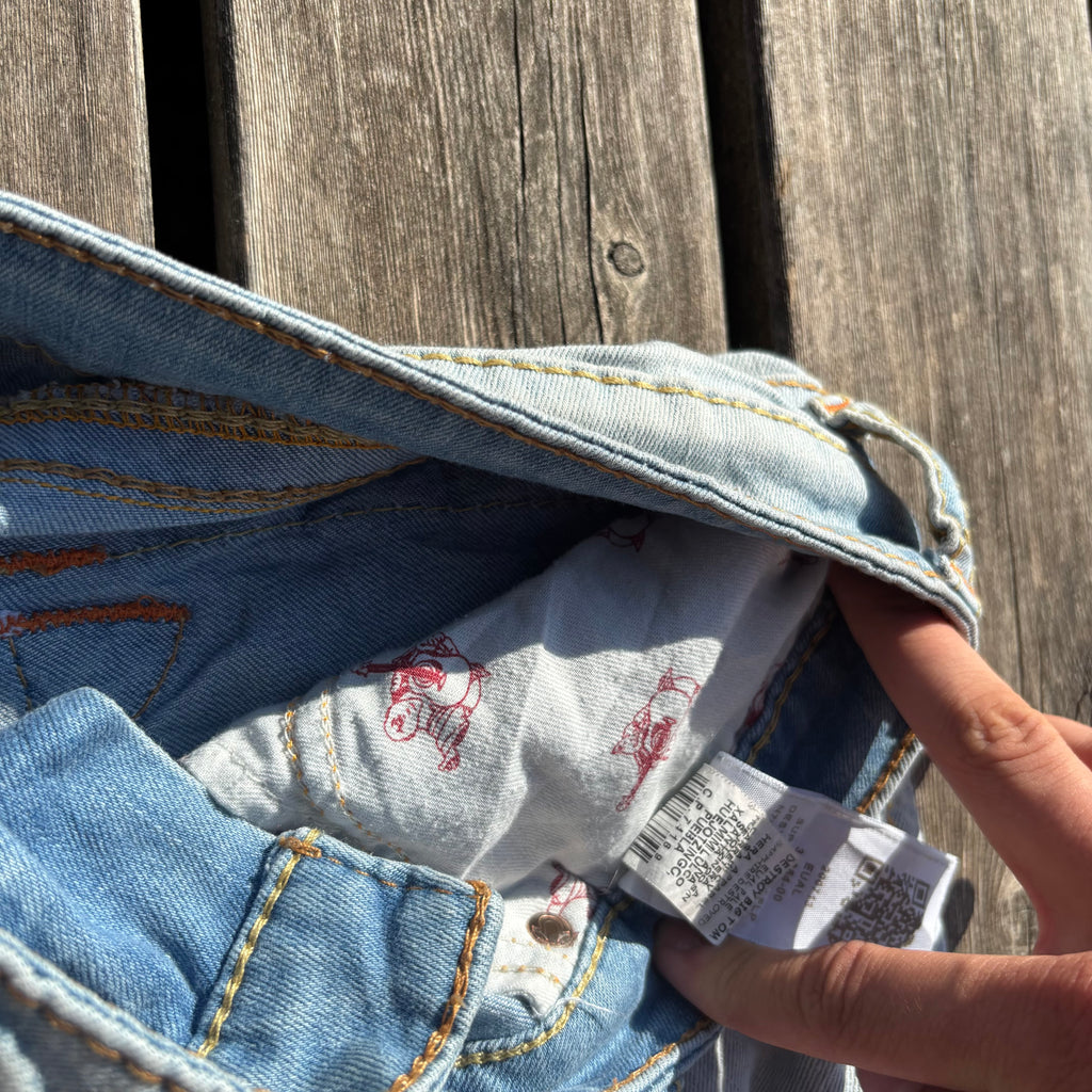 Süße True Religion Shorts/ Hotpants für Frauen /90s 00s streetwear vintage baddie (L) S65