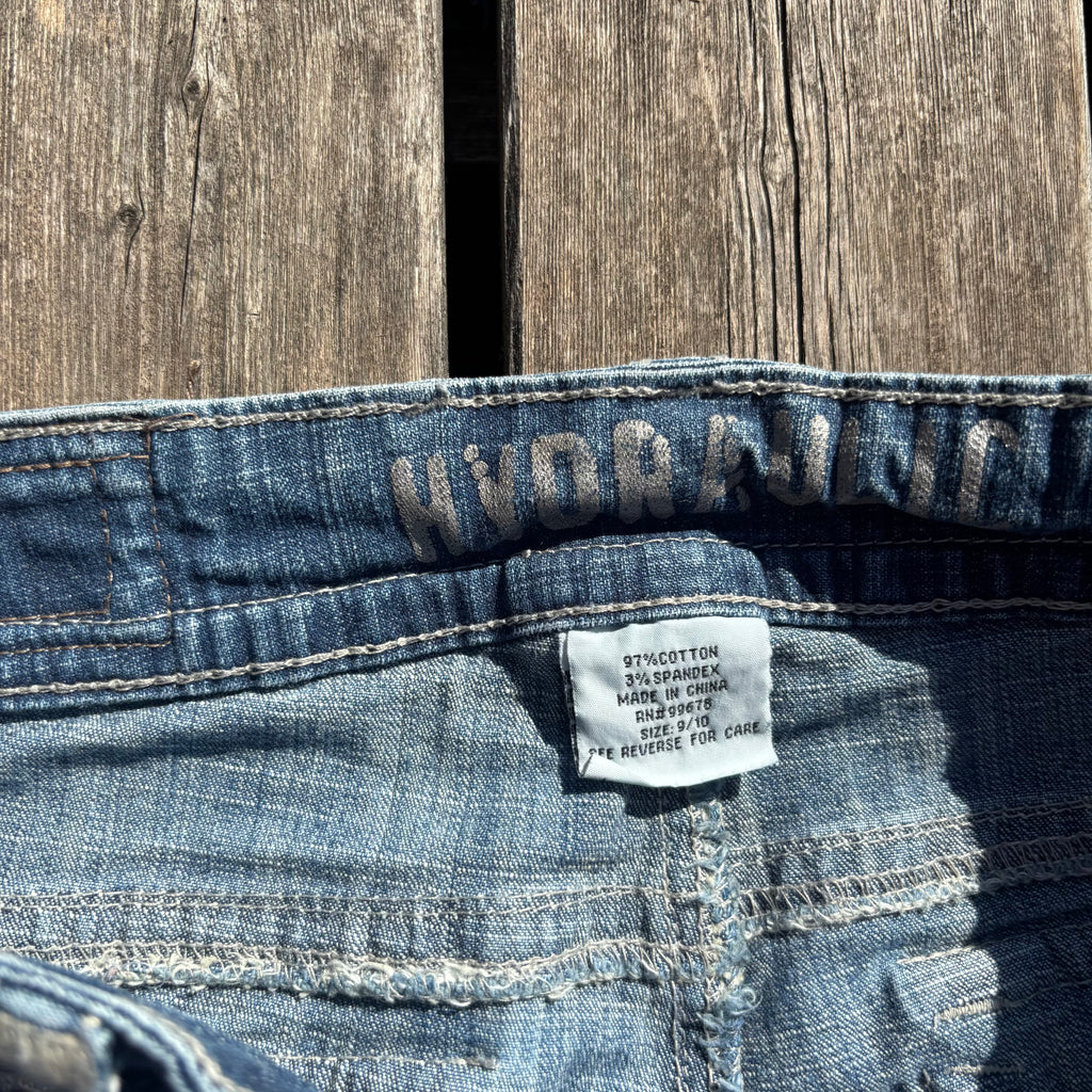 Süße Y2K Jeans Mit tollen Backprint für Frauen 00 90s vintage baddie (L) S39