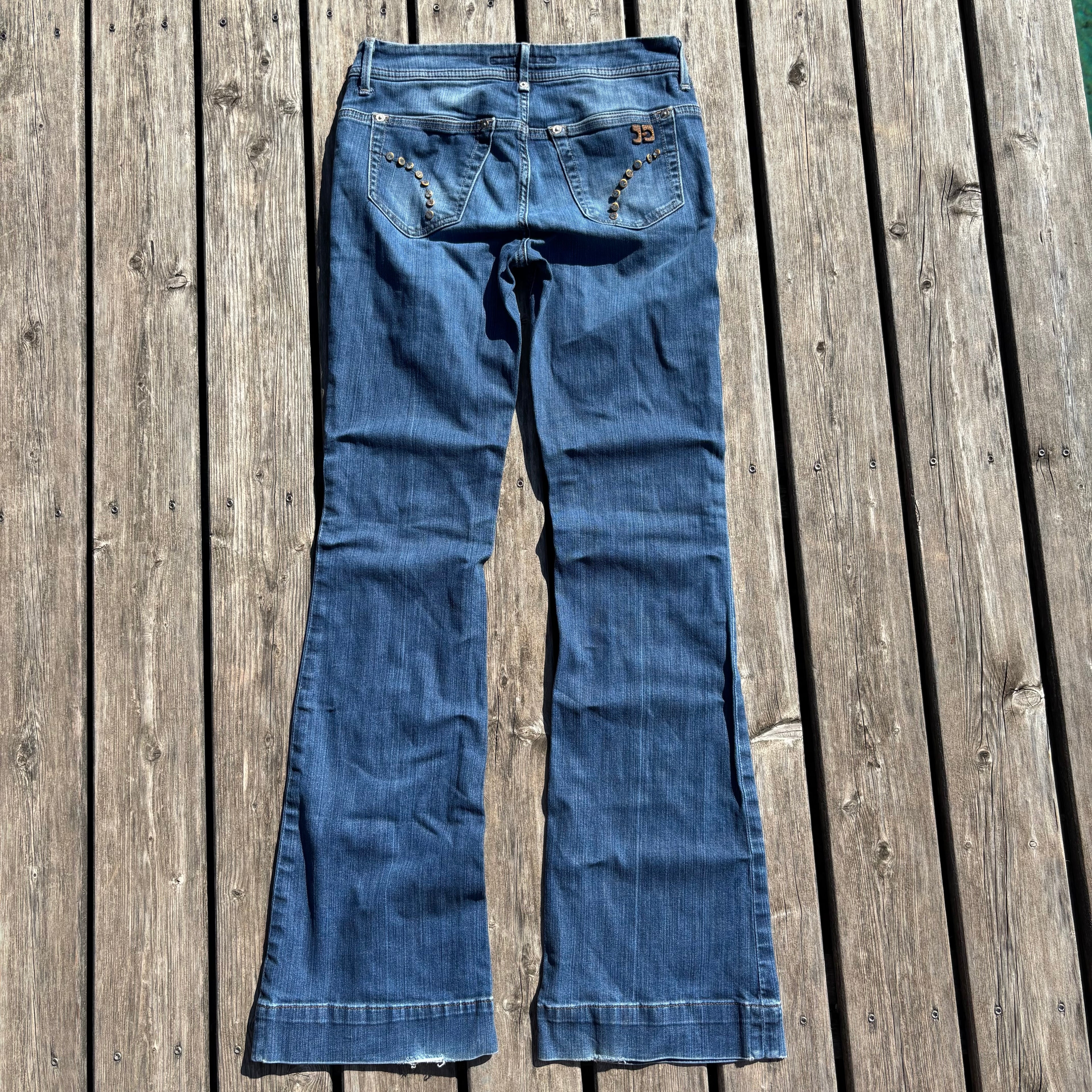 Süße Y2K Jeans mit backprint /streetwear women 00s 90s vintage baddie (XS-S) S41