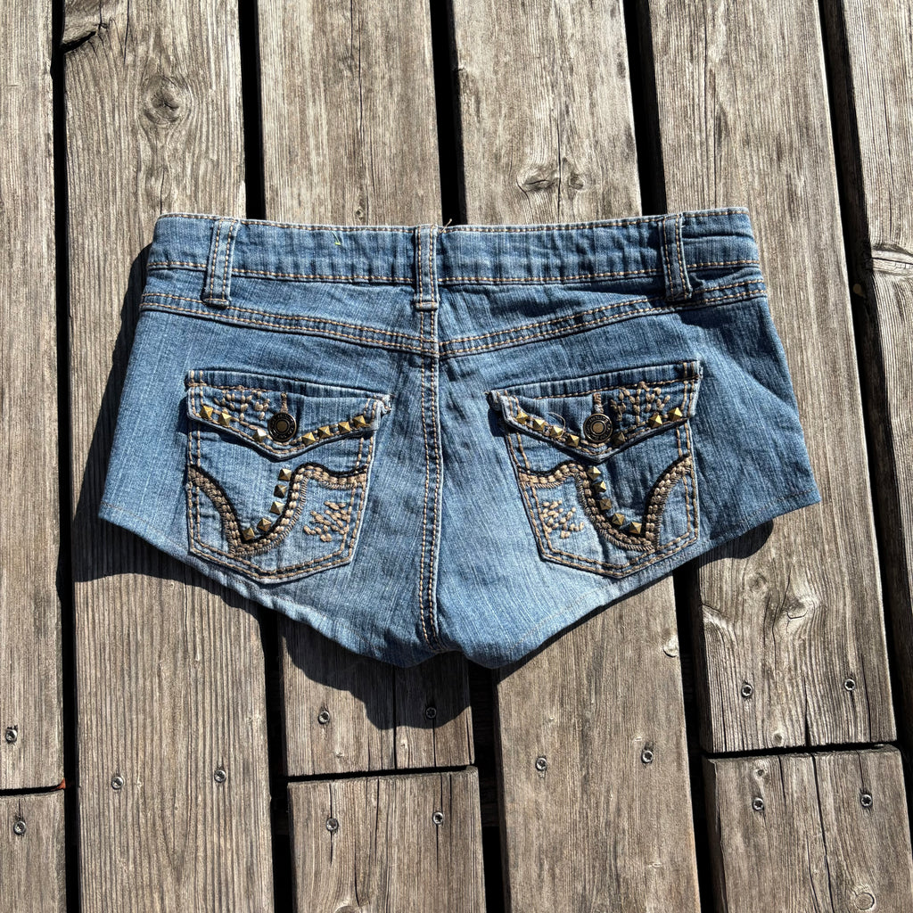 Y2K Shorts / hotpants women 00s 90s vintage baddie XS S47