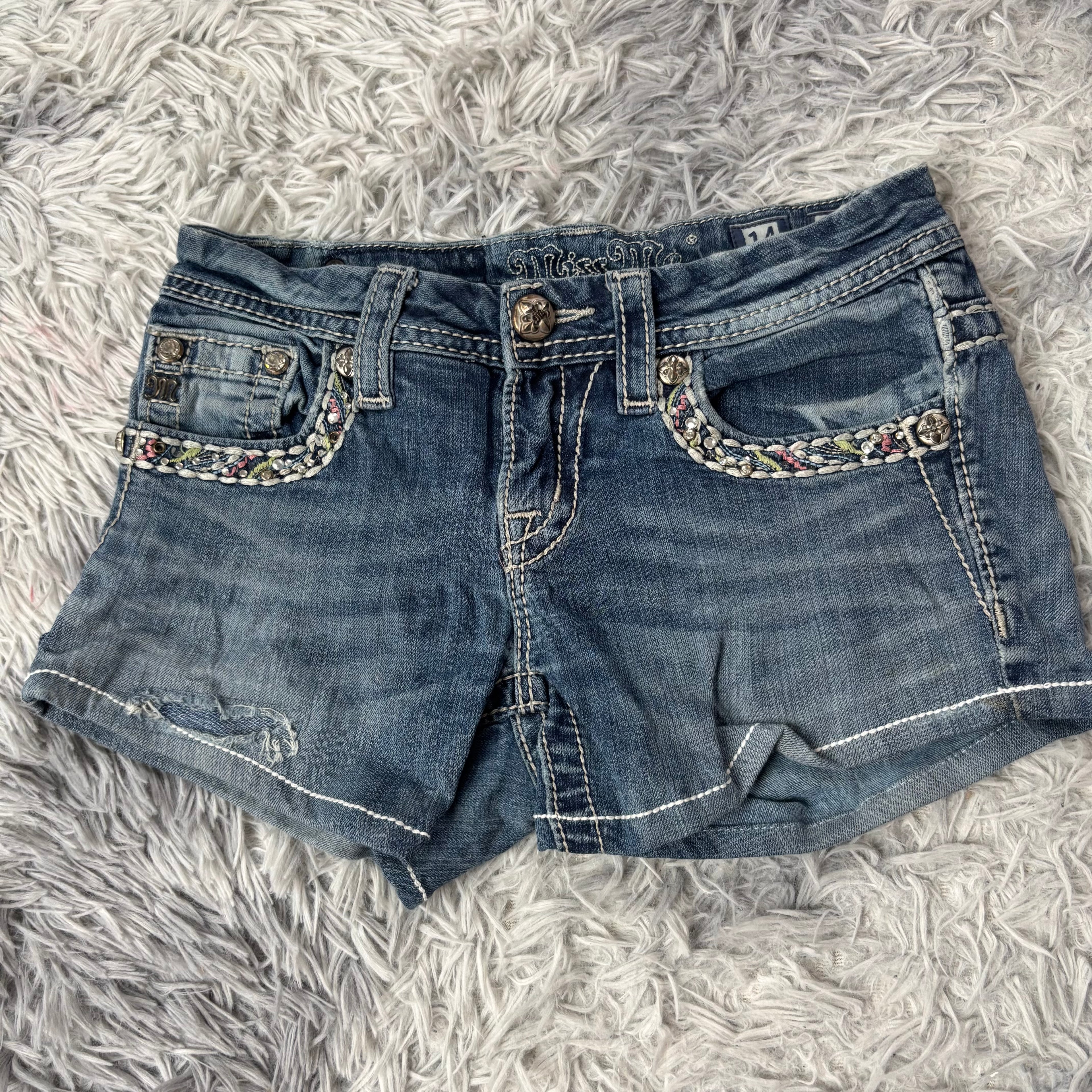 Süße Miss Me Shorts /hotpants vintage 90s 00s. XXXS S4