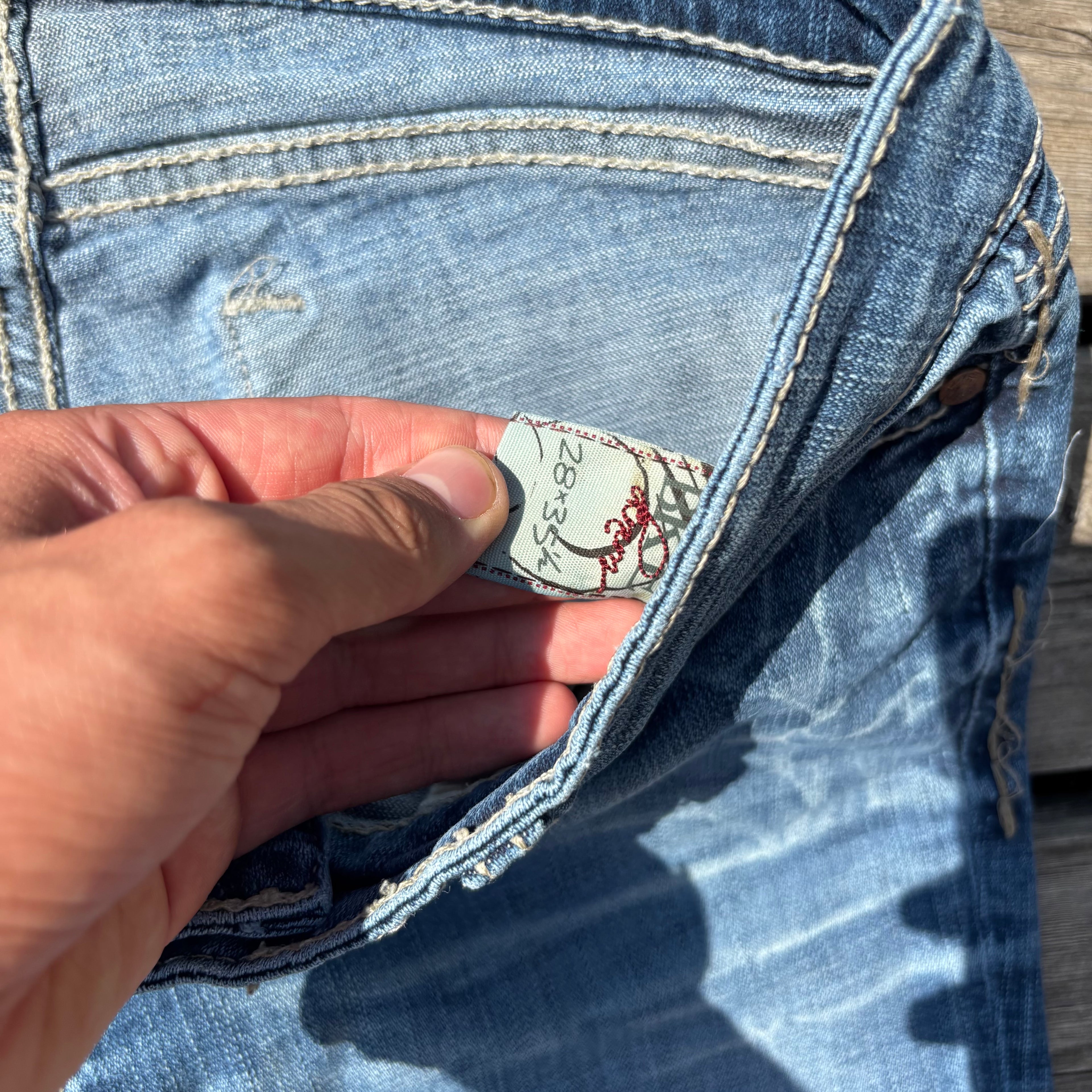 Süße Y2K Lowwaist Bootcut Jeans mit tollen Backprint /women 00s 90s vintage baddie (S) S111