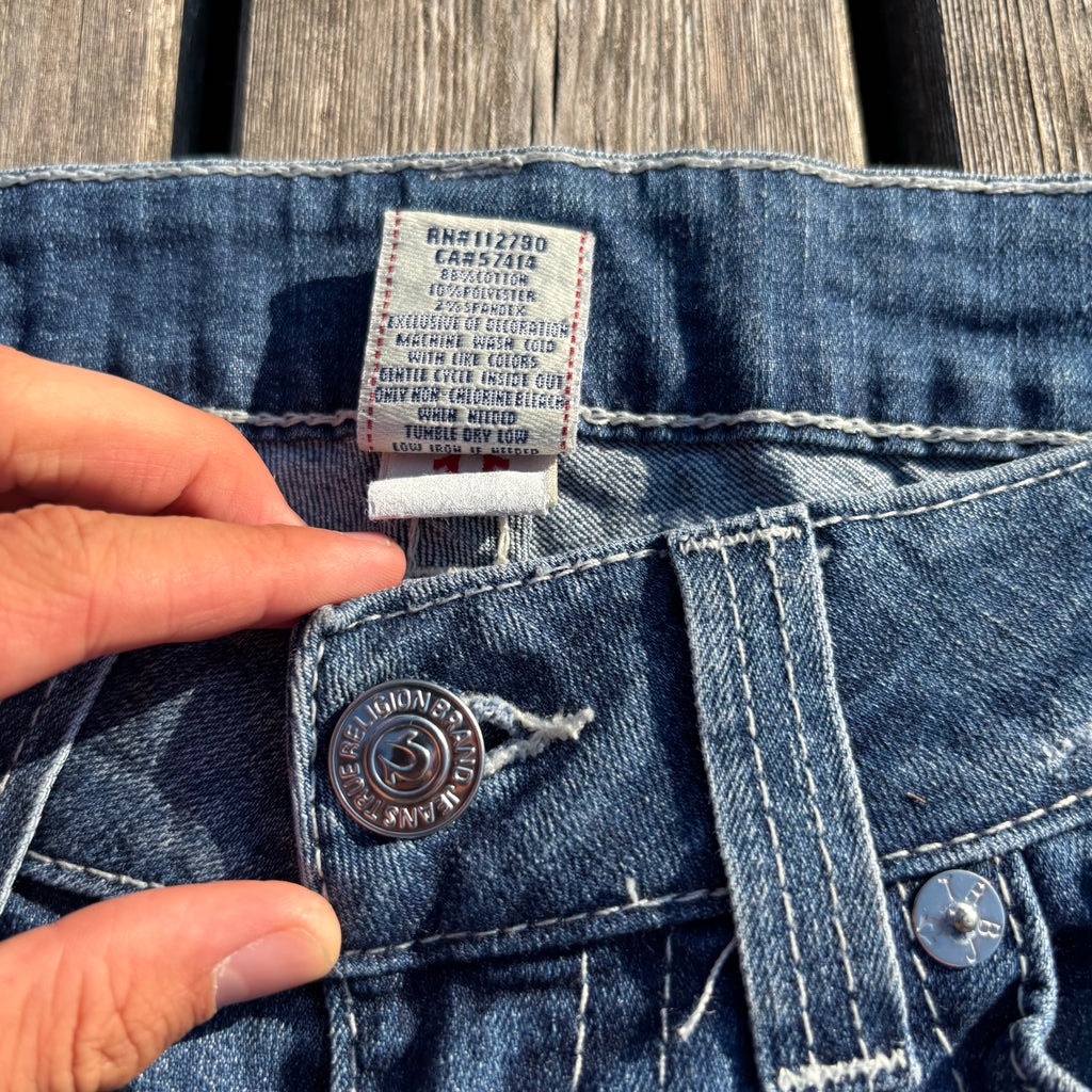 True Religion Shorts / Hotpants women 00s 90s vintage baddie S55 (L)