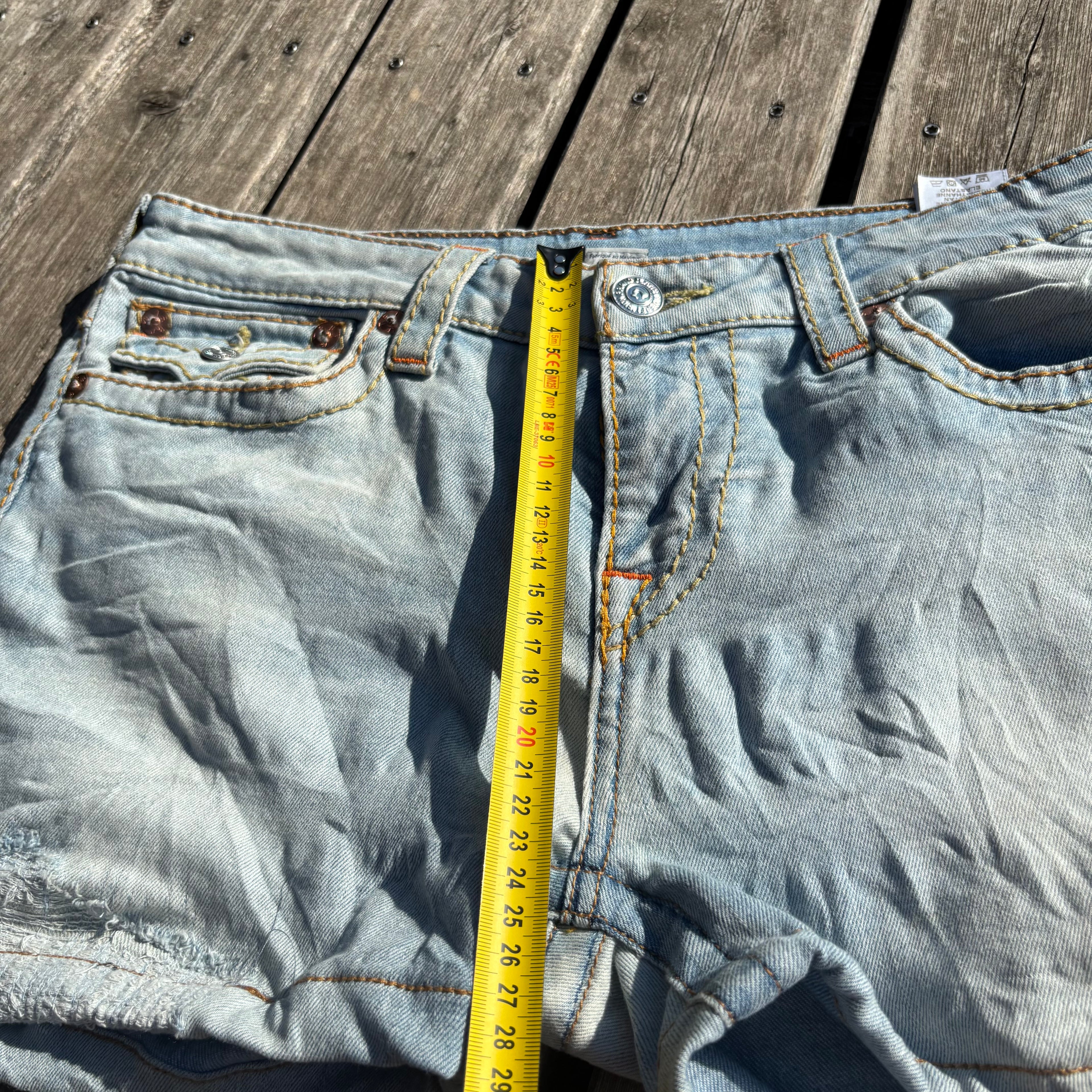 Süße True Religion Shorts/ Hotpants für Frauen /90s 00s streetwear vintage baddie (L) S65