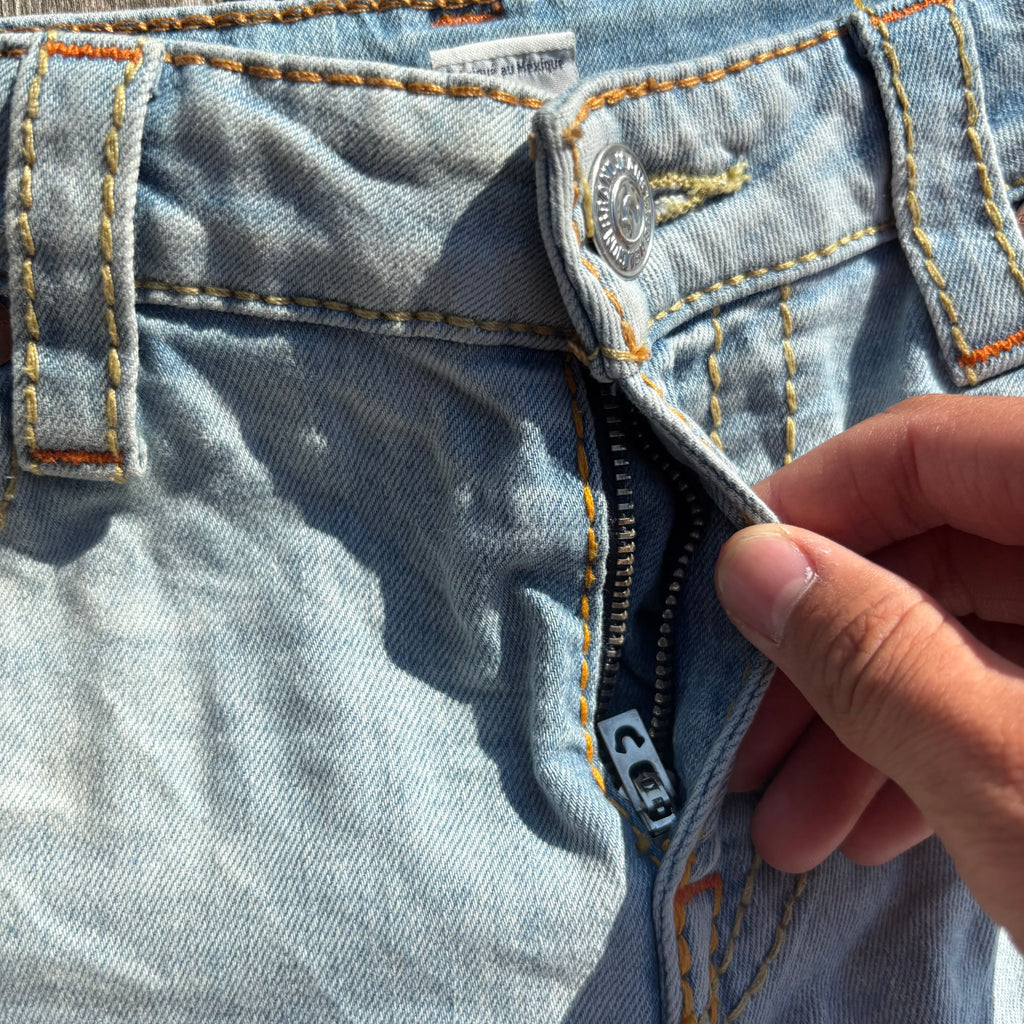 Süße True Religion Shorts/ Hotpants für Frauen /90s 00s streetwear vintage baddie (L) S65
