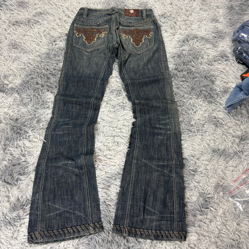 AA/Antik Denim Y2K Lowwaist bootcut Jeans /westernstyle women 90s 00s vintage (XS-S) /S31