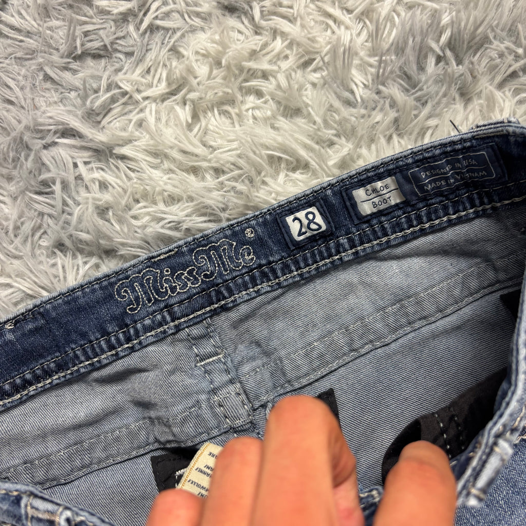 Süße Miss Me Jeans mit Hufeisen Backprint /women vintage 00s 90s style S-M (28) S9