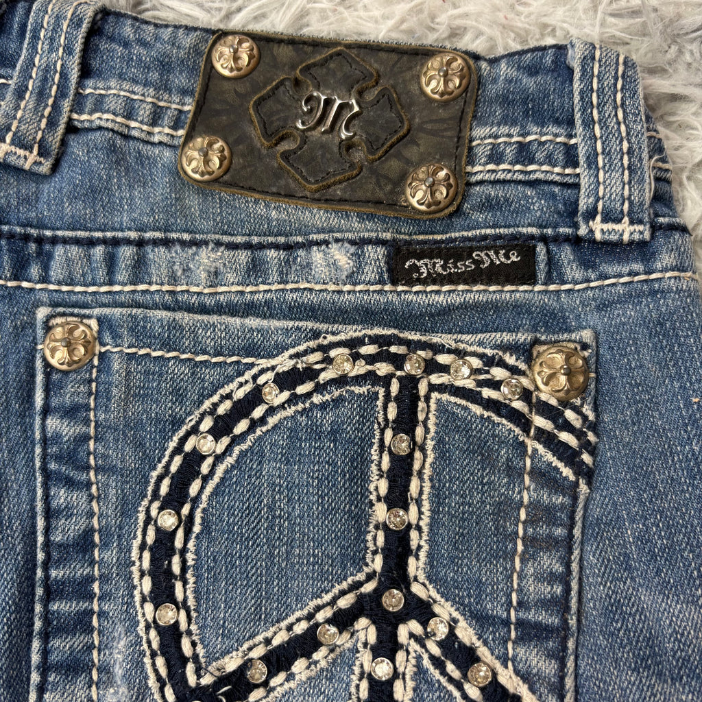 Süße Miss Me shorts /hotpants women vintage 00s 90s style S-M) S5