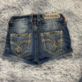 AA/ Rock Revival Shorts/Hotpants /women 00s 90s vintage baddie (XXS) (S32)
