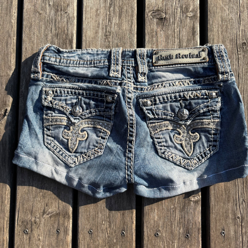 Rock Revival Shorts Hotpants /women 00s 90s vintage baddie (XS) S54