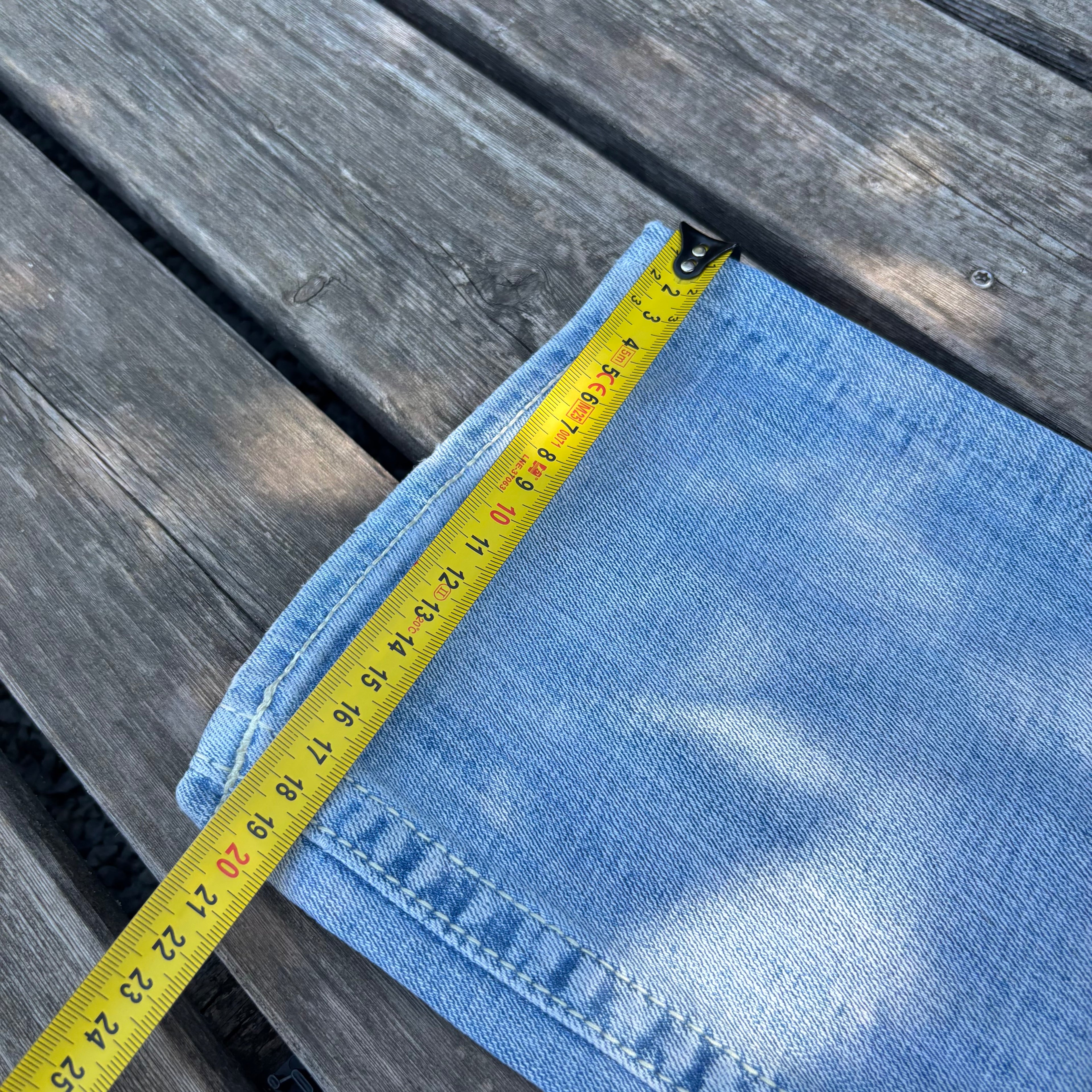 Süße Y2K Lowwaist Bootcut Jeans mit tollen Backprint /women 00s 90s vintage baddie (M) S103