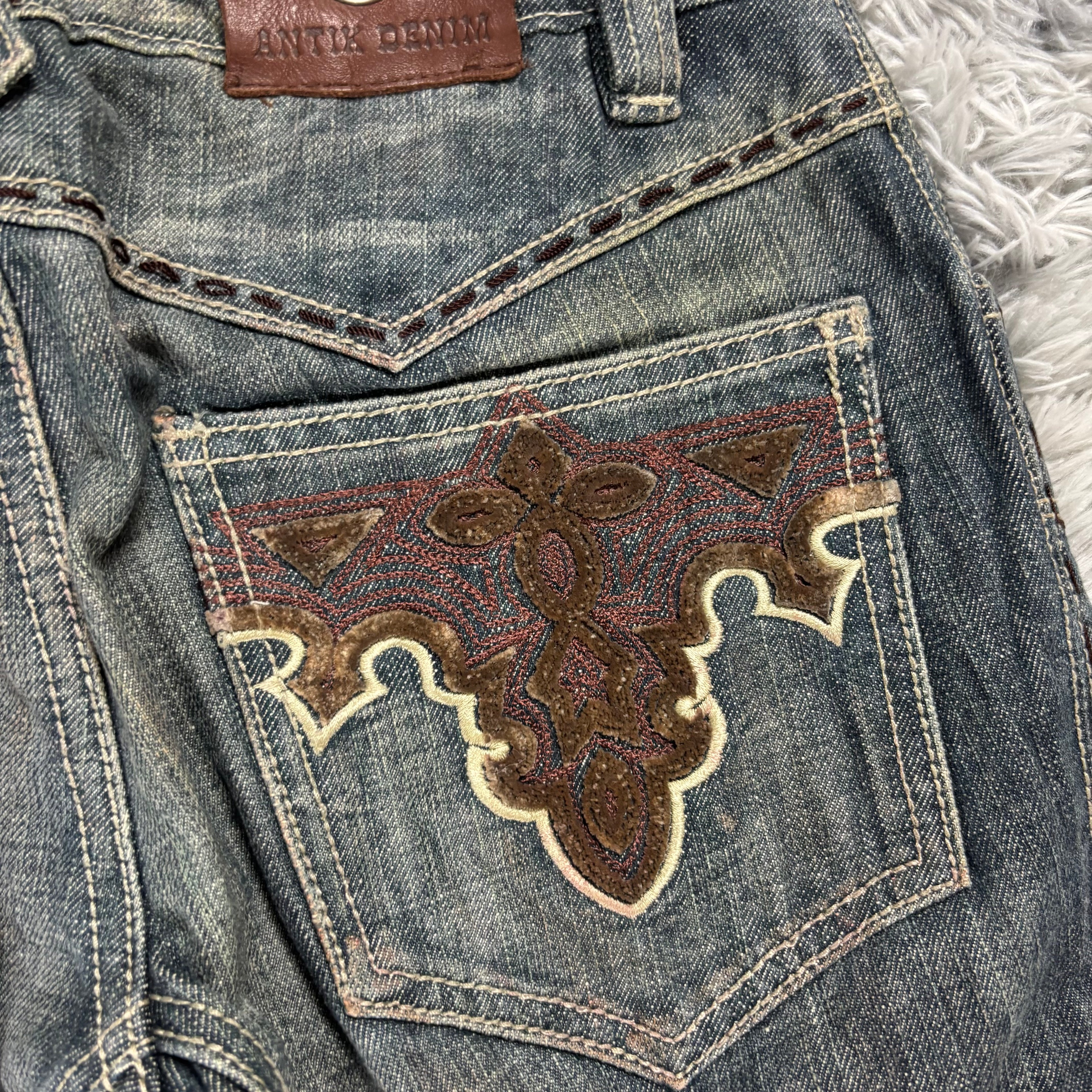 AA/Antik Denim Y2K Lowwaist bootcut Jeans /westernstyle women 90s 00s vintage (XS-S) /S31