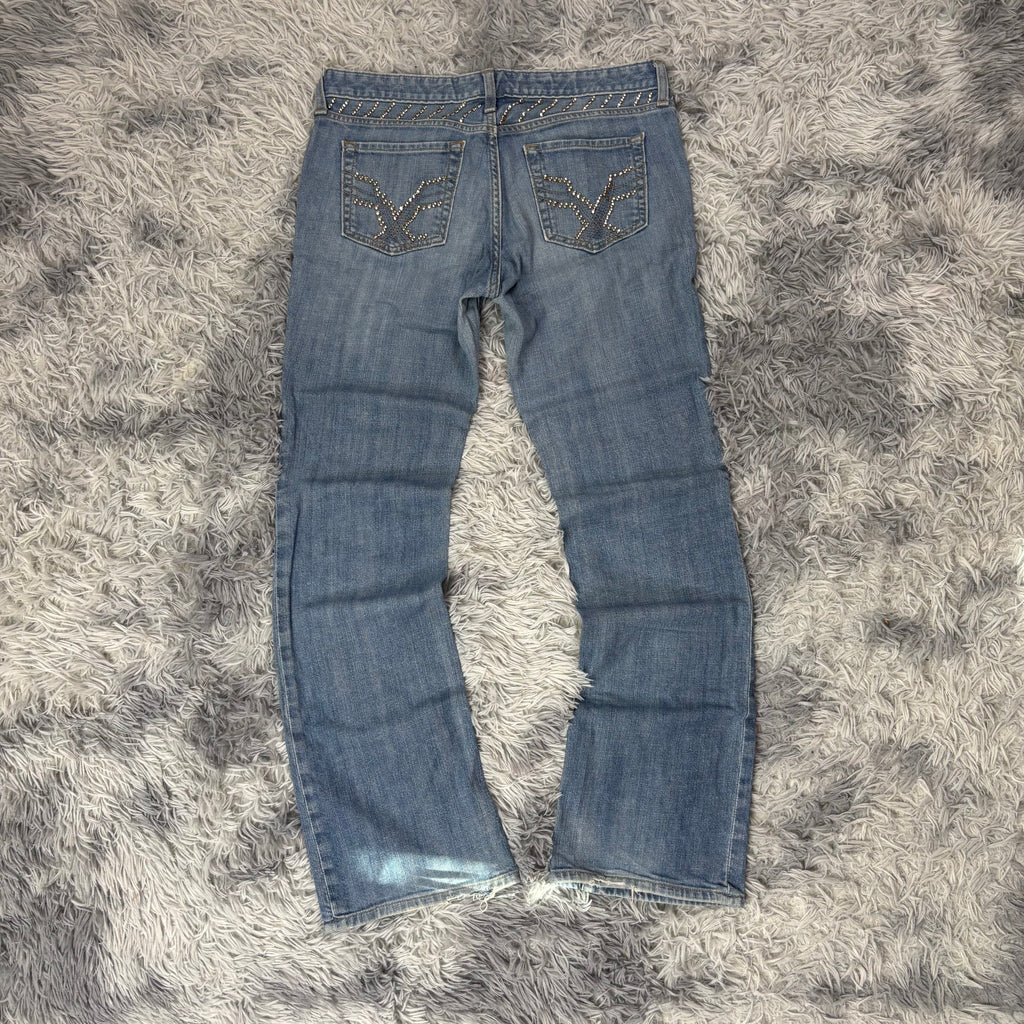 Lowwaist Bootcut Jeans (L)/vintage women streetwear flared 00s 90s (S1)