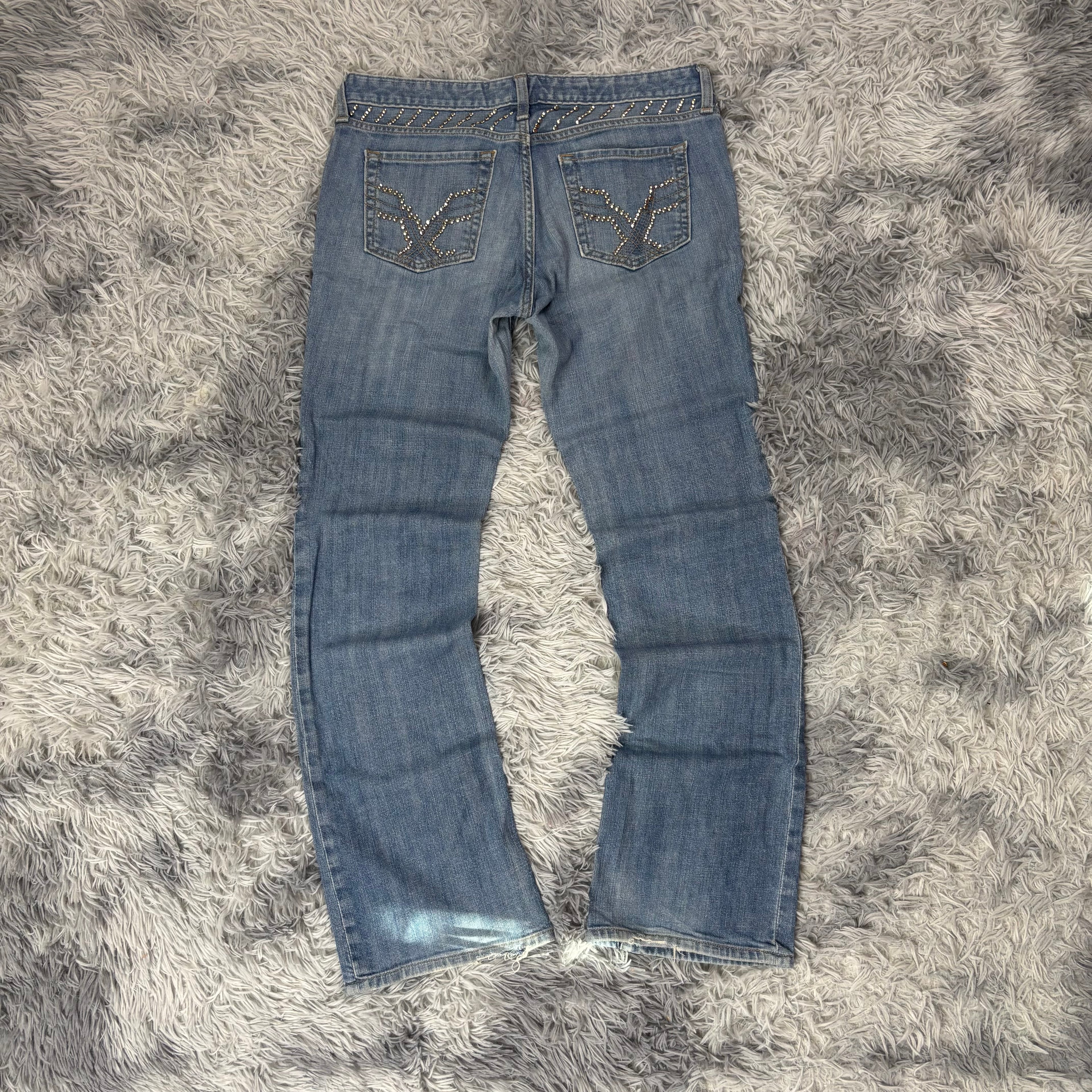 Lowwaist Bootcut Jeans (L)/vintage women streetwear flared 00s 90s (S1)