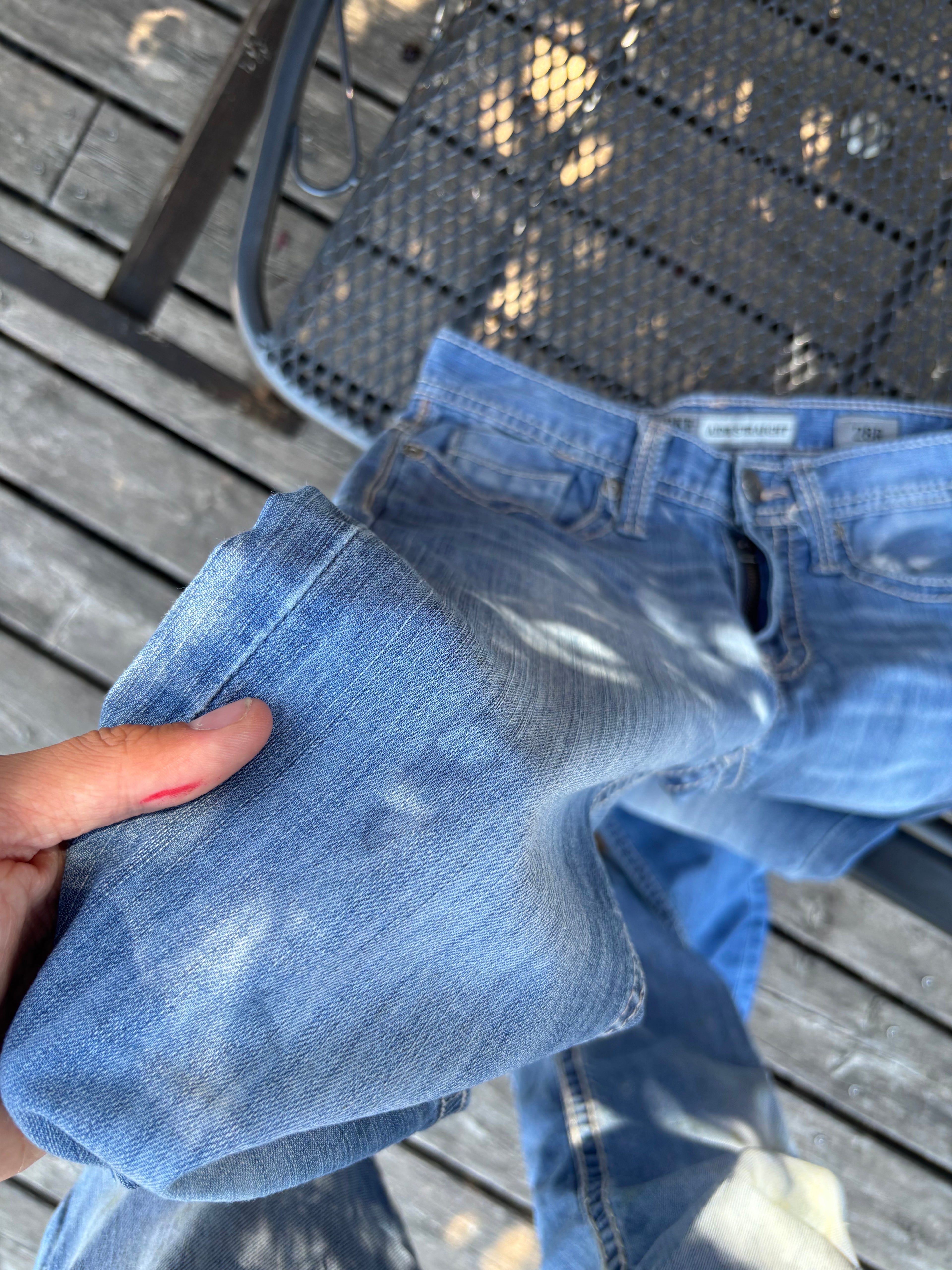 Süße Y2K Lowwaist Bootcut Jeans mit tollen Backprint /women 00s 90s vintage baddie S94 XS-S