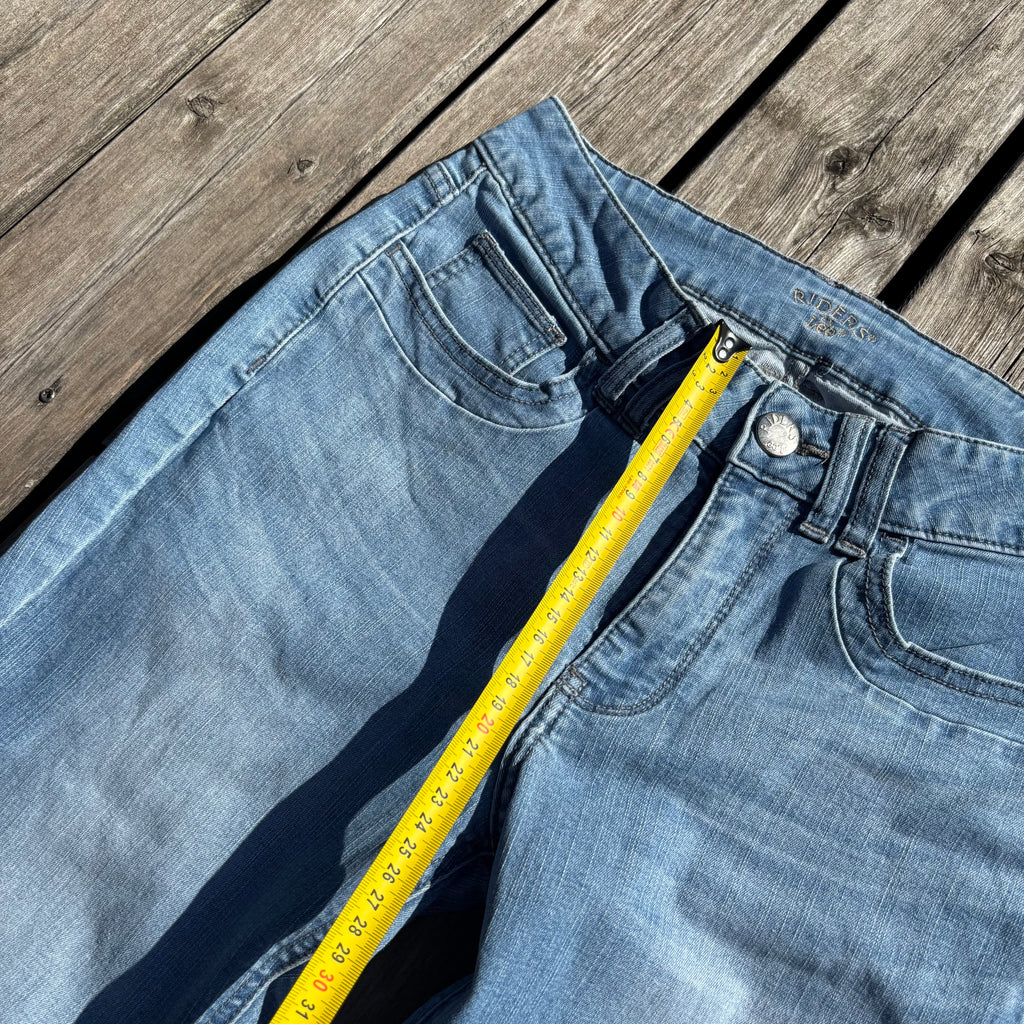 Süße Y2K Lowwaist Bootcut Jeans mit backprint /women 00s 90s vintage baddie (S) S43