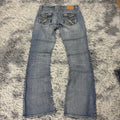 Y2K Lowwaist Bootcut Jeans mit Backprint /women 00s 90s vintage baddie (S) S27