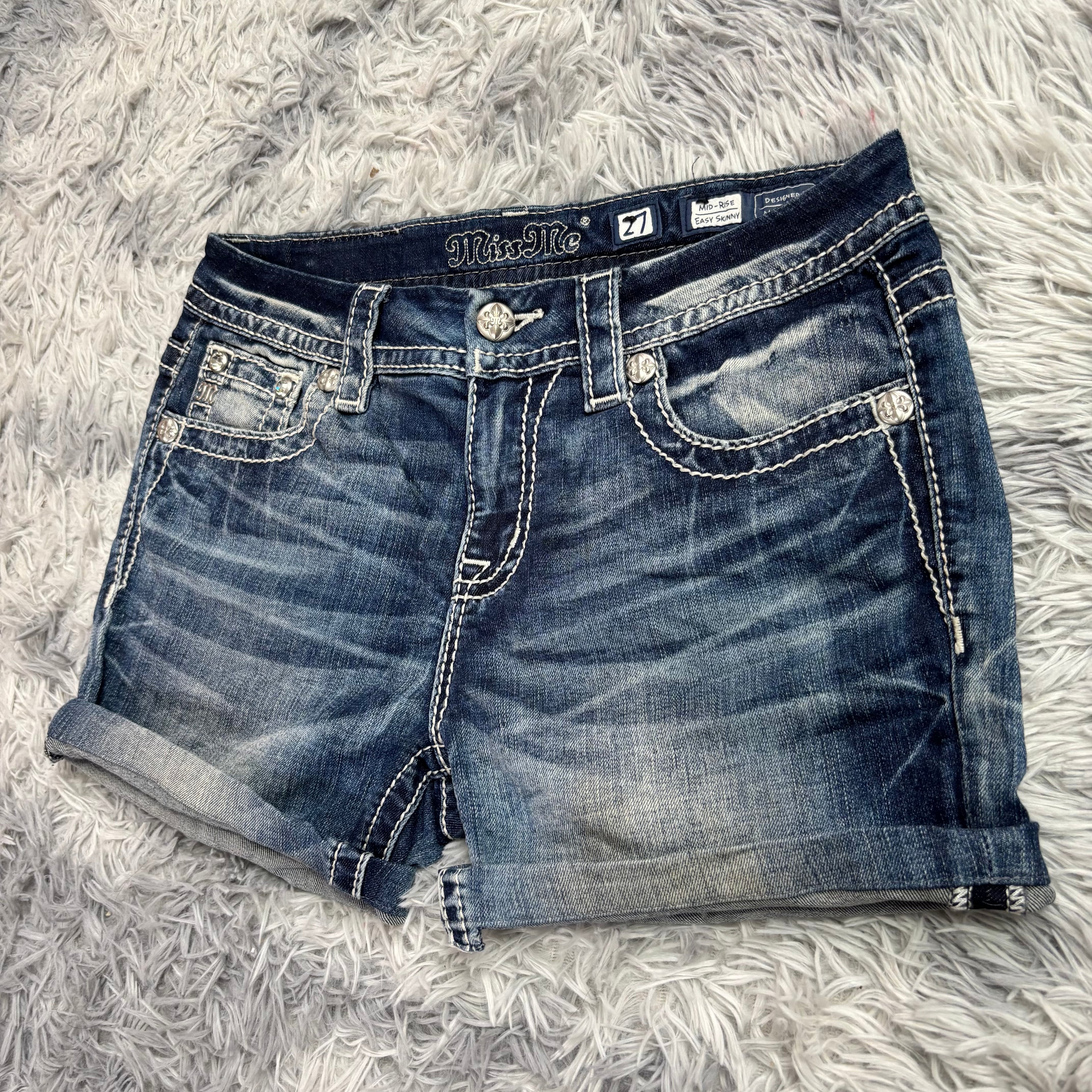 Miss me Shorts / Hotpants mit  besonderem Backprint