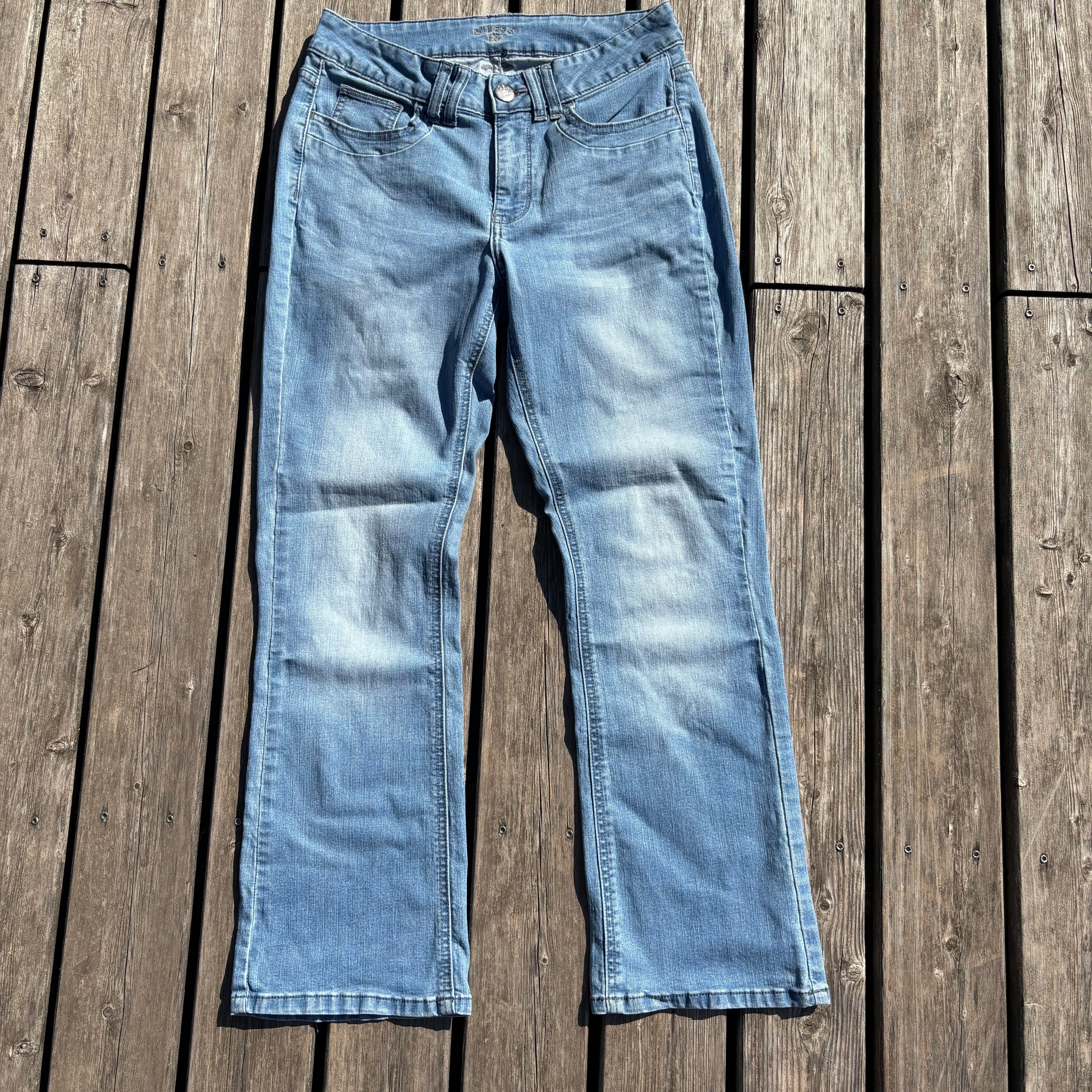 Süße Y2K Lowwaist Bootcut Jeans mit backprint /women 00s 90s vintage baddie (S) S43