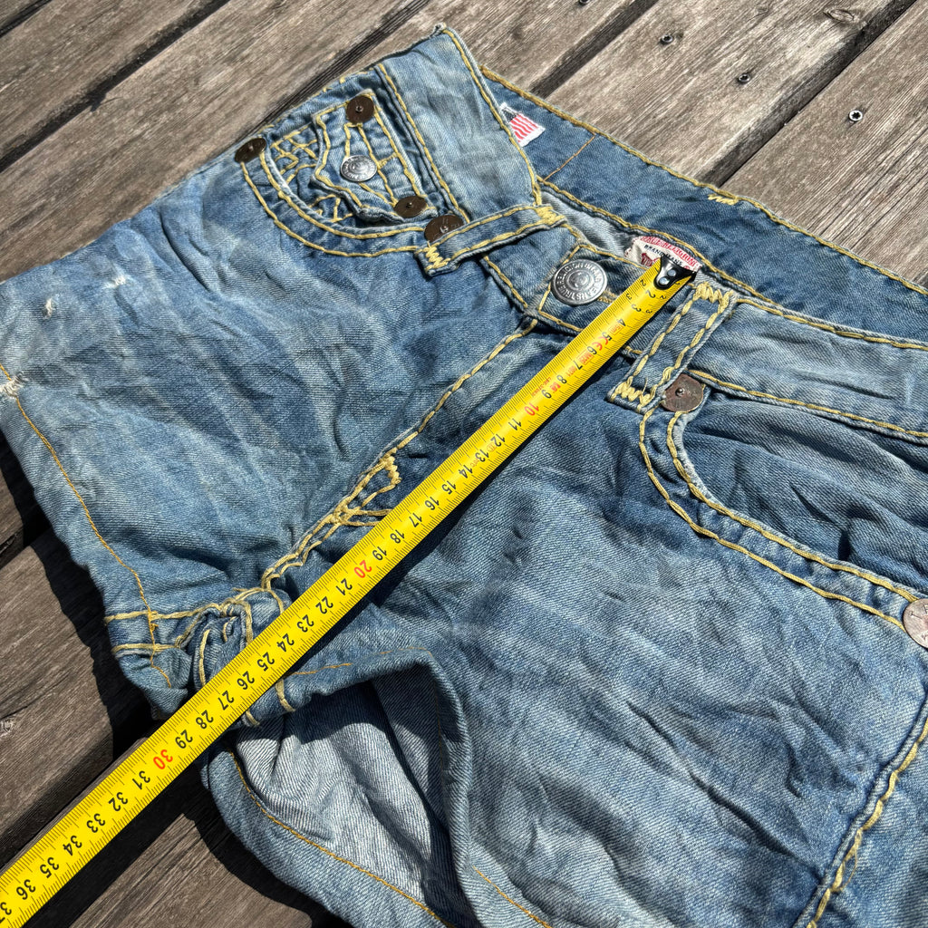 Süße True Religion Shorts/ Hotpants für Frauen /90s 00s streetwear vintage baddie (L) S109