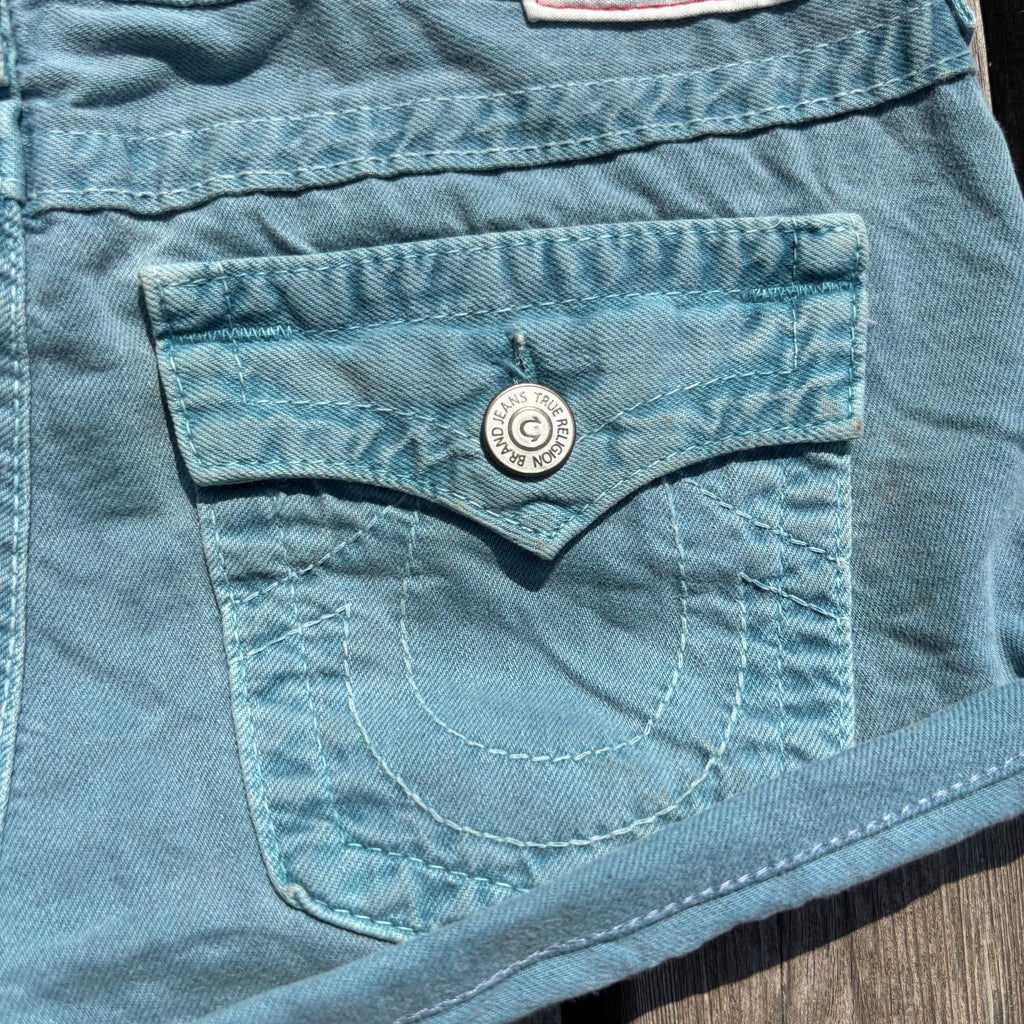 Süße True Religion Shorts/ Hotpants für Frauen /90s 00s streetwear vintage baddie (M-L) S110