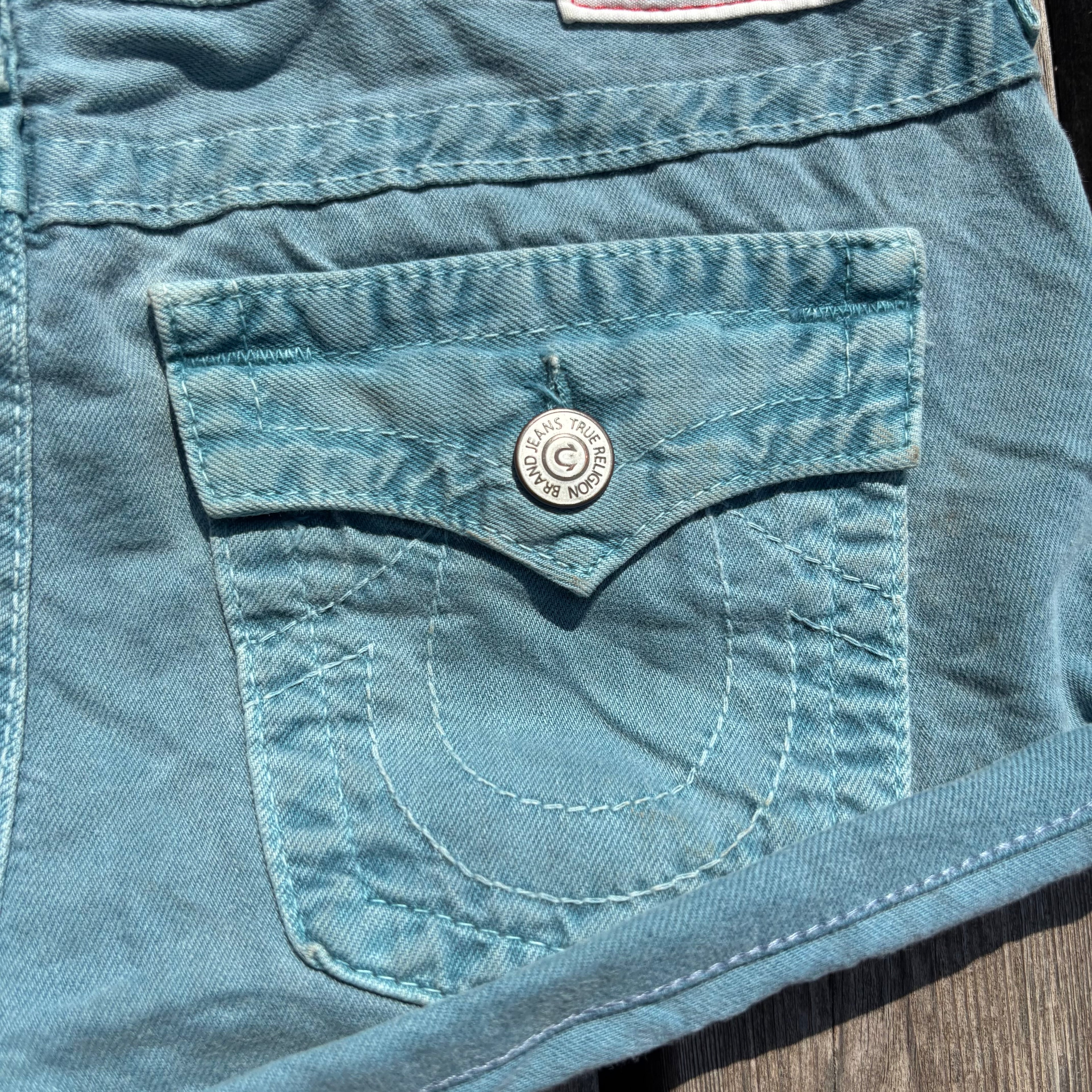 Süße True Religion Shorts/ Hotpants für Frauen /90s 00s streetwear vintage baddie (M-L) S110