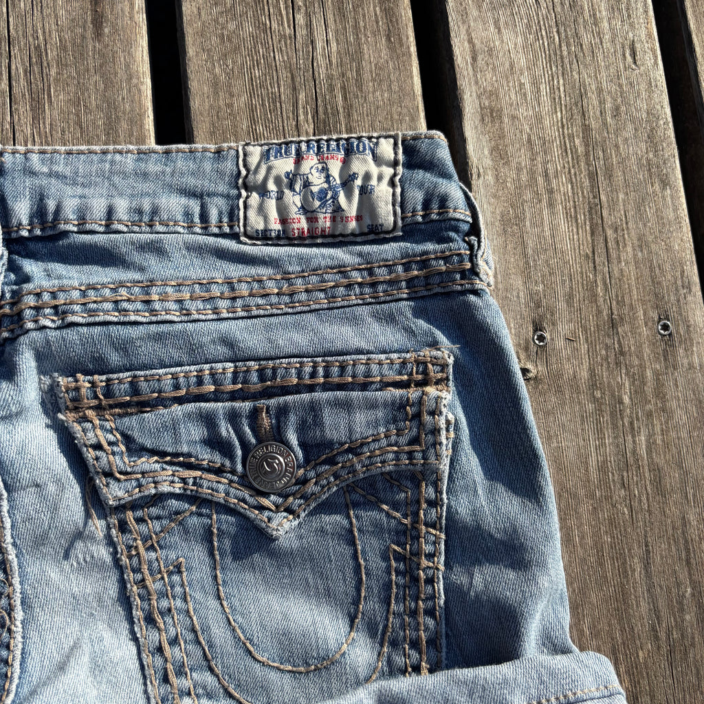 True Religion shorts/ hotpants 00s 90s vintage baddie S52(S)