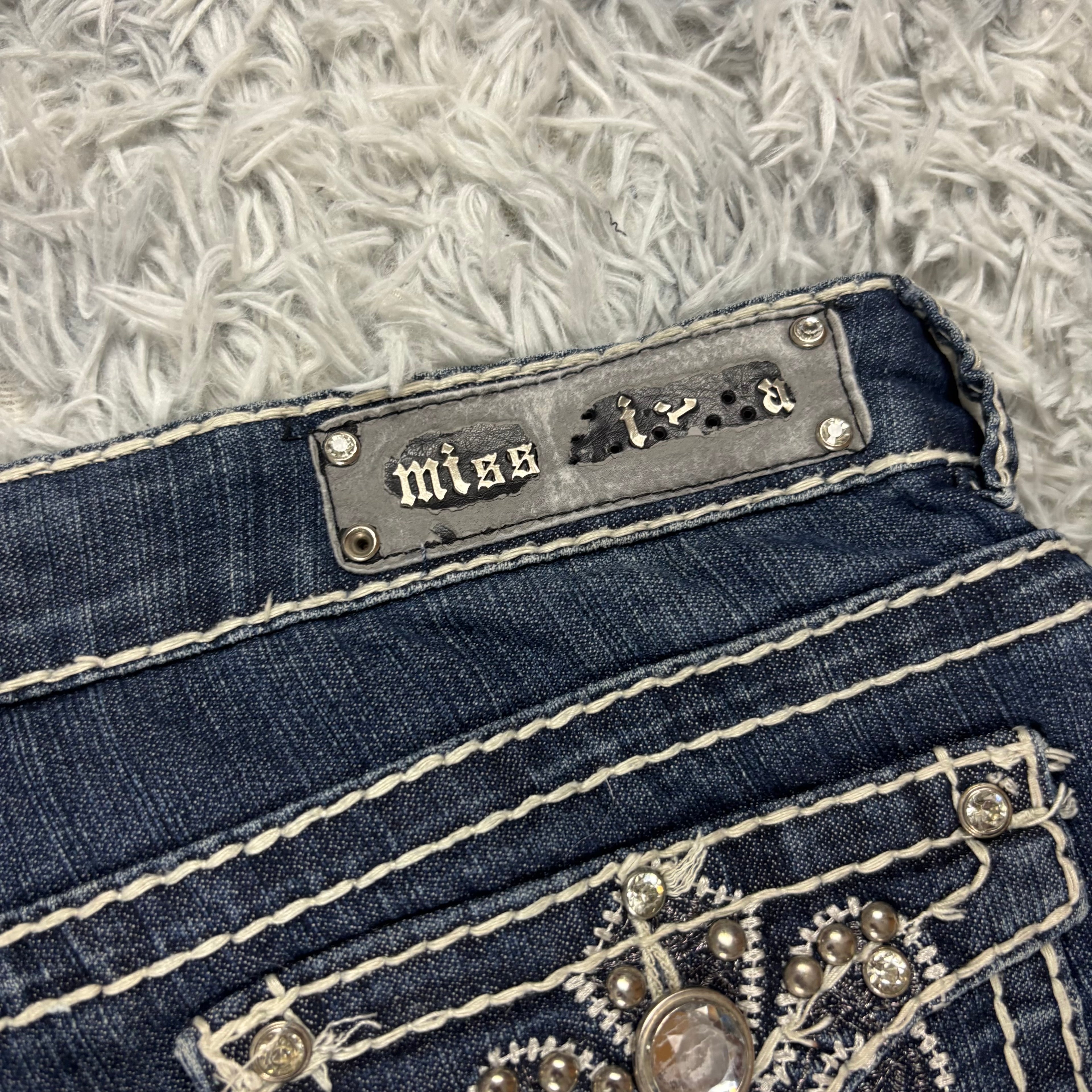 Y2K Lowwaist Bootcut Jeans mit Backprint /women 00s 90s vintage baddie (L-XL) S26