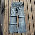Süße Y2K Vintage Jeans mit Backprint für Frauen / streetwear women vintage 90s 00s (XXXS-XXS) (S38)