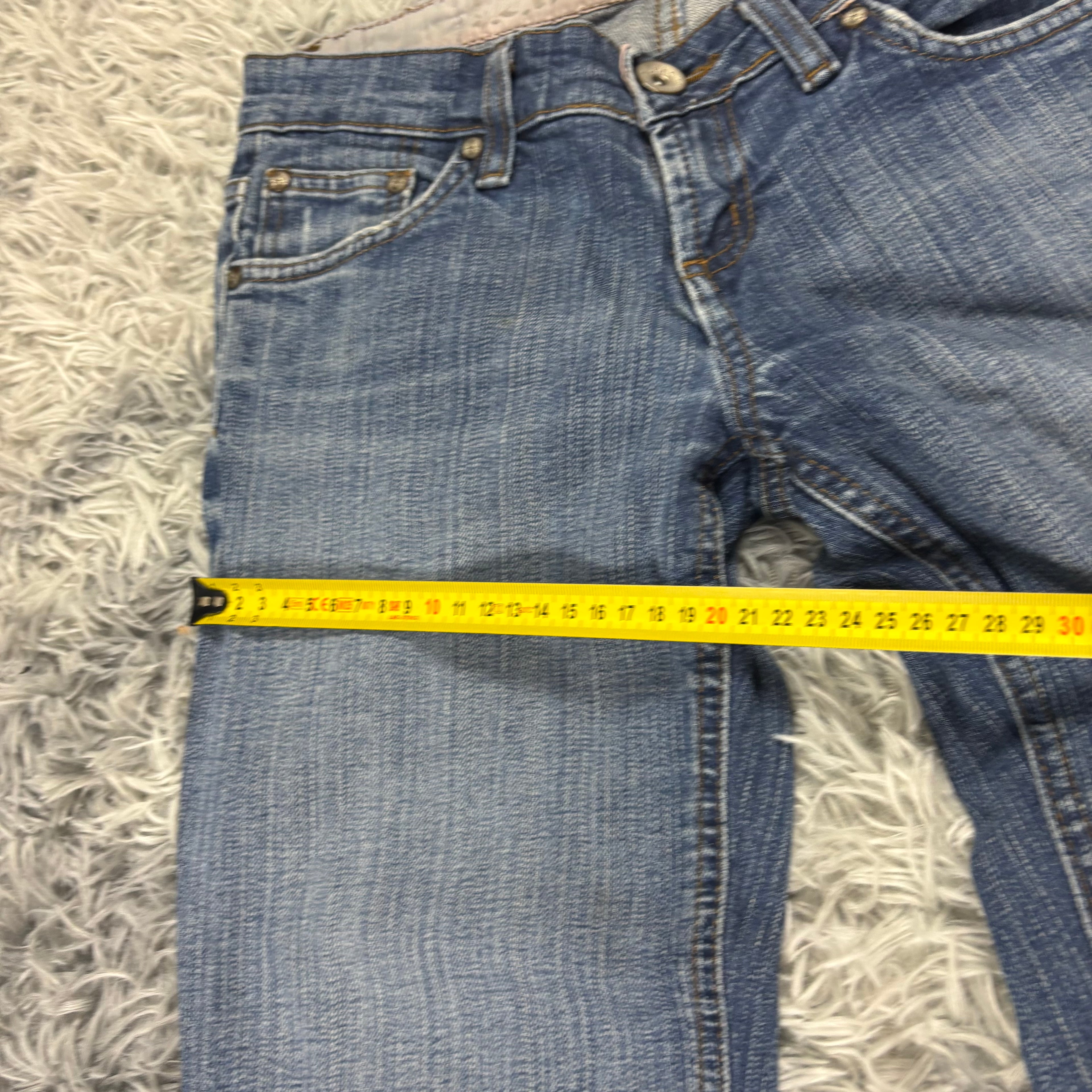 Y2K Lowwaist Bootcut Jeans mit Backprint /women 90s 00s vintage baddie (XXS-XS) S25