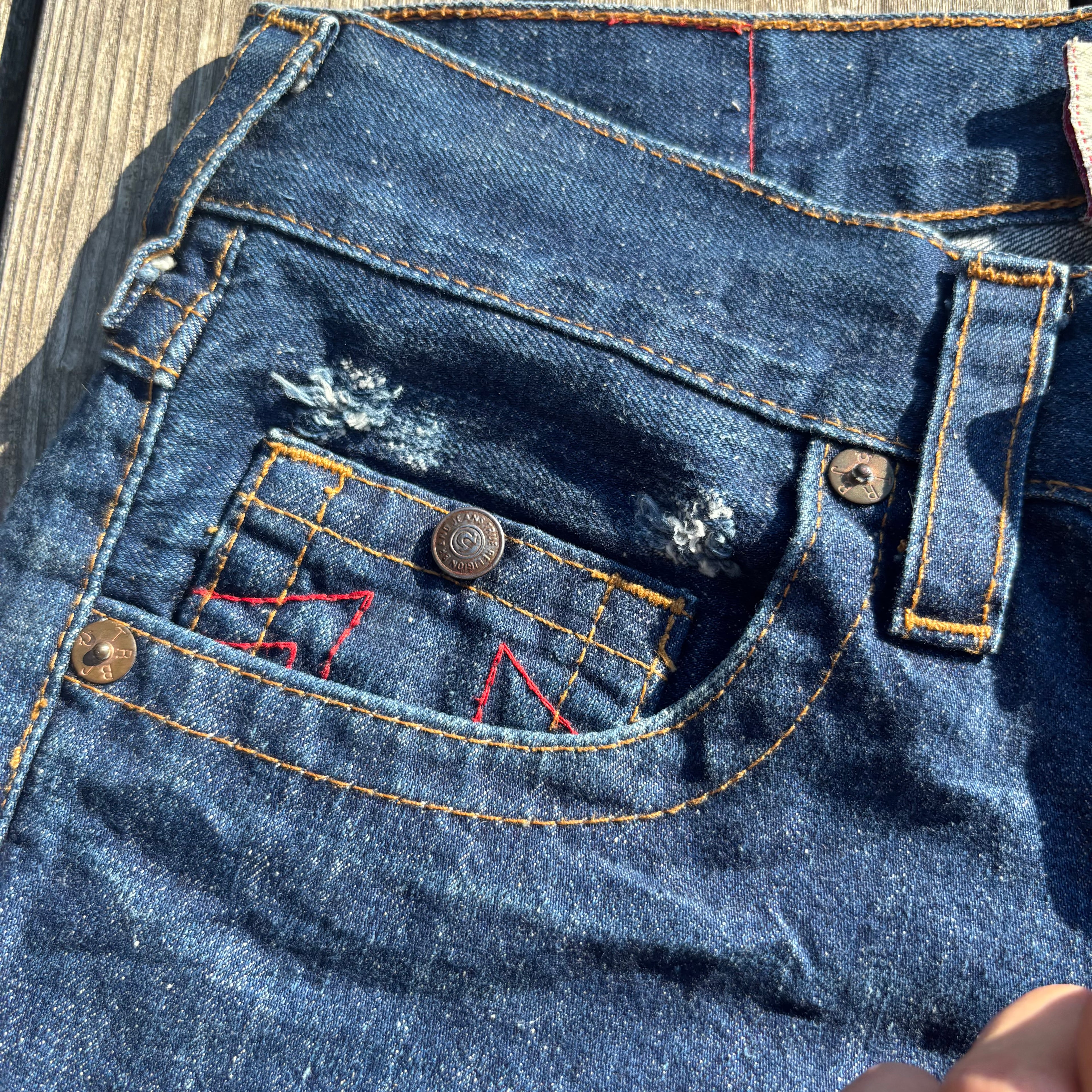 Süße True Religion Shorts / Hotpants für Frauen /M 00s 90s vintage baddie S75